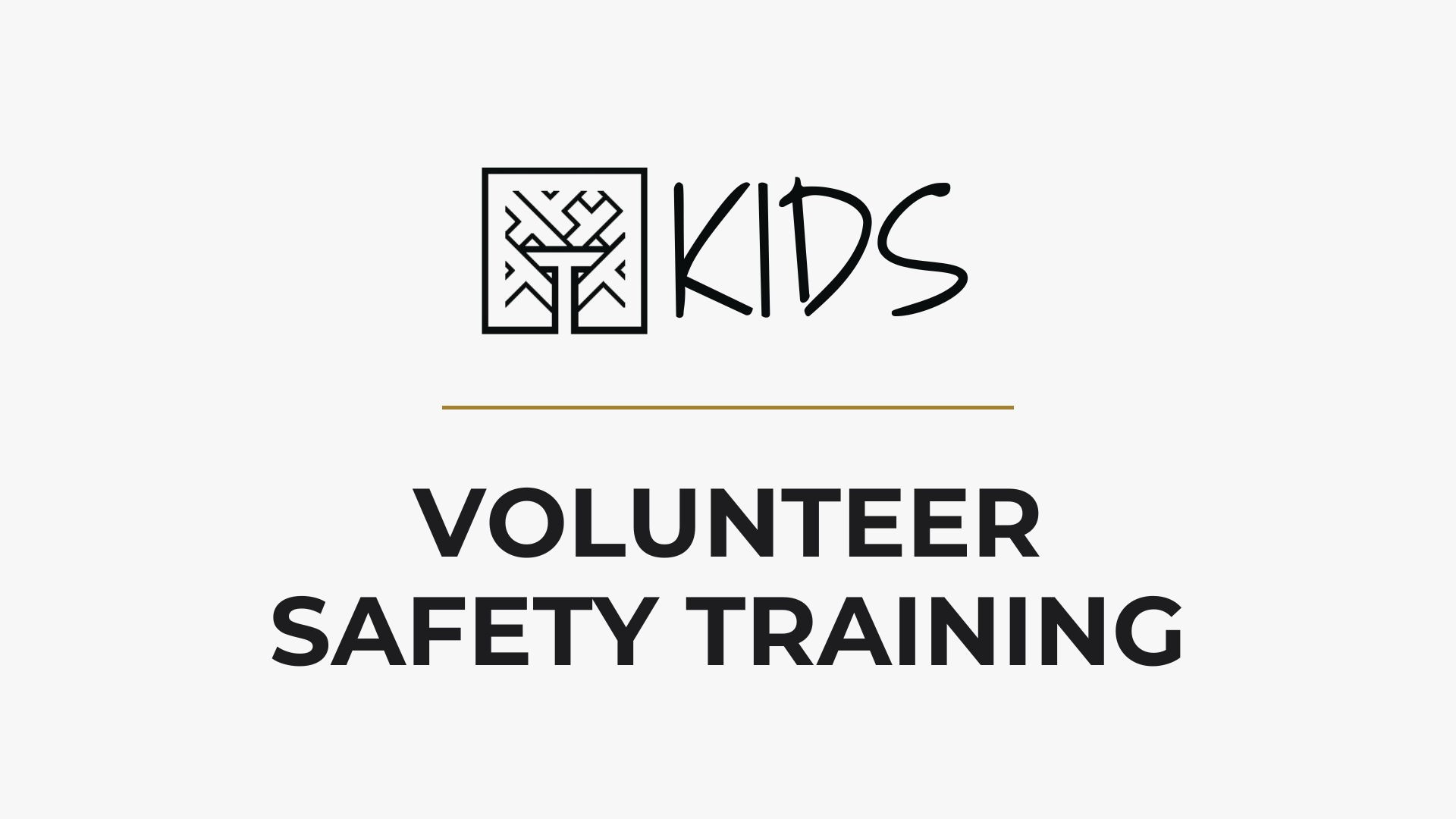 Table Kids Volunteer Safety Training