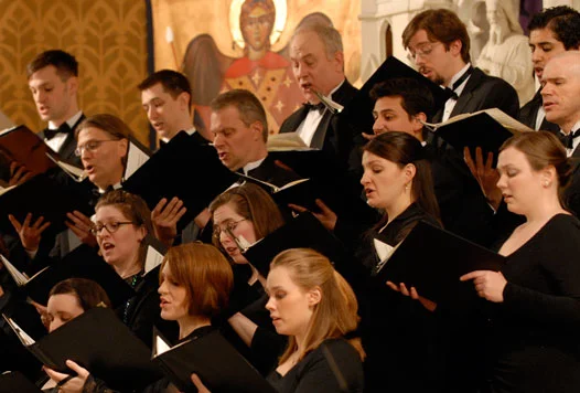 In 2009, the William Ferris Chorale performed Rodion Shchedrin's monumental work The Sealed Angel . The concert also featured an exhibit of Byzantine icons.