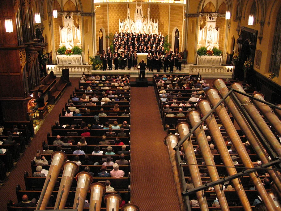 A three choir festival in 2008 with the William Ferris Chorale, the Choir of Our Lady of Mount Carmel and the University of Chicago's Rockefeller Chapel Choir.