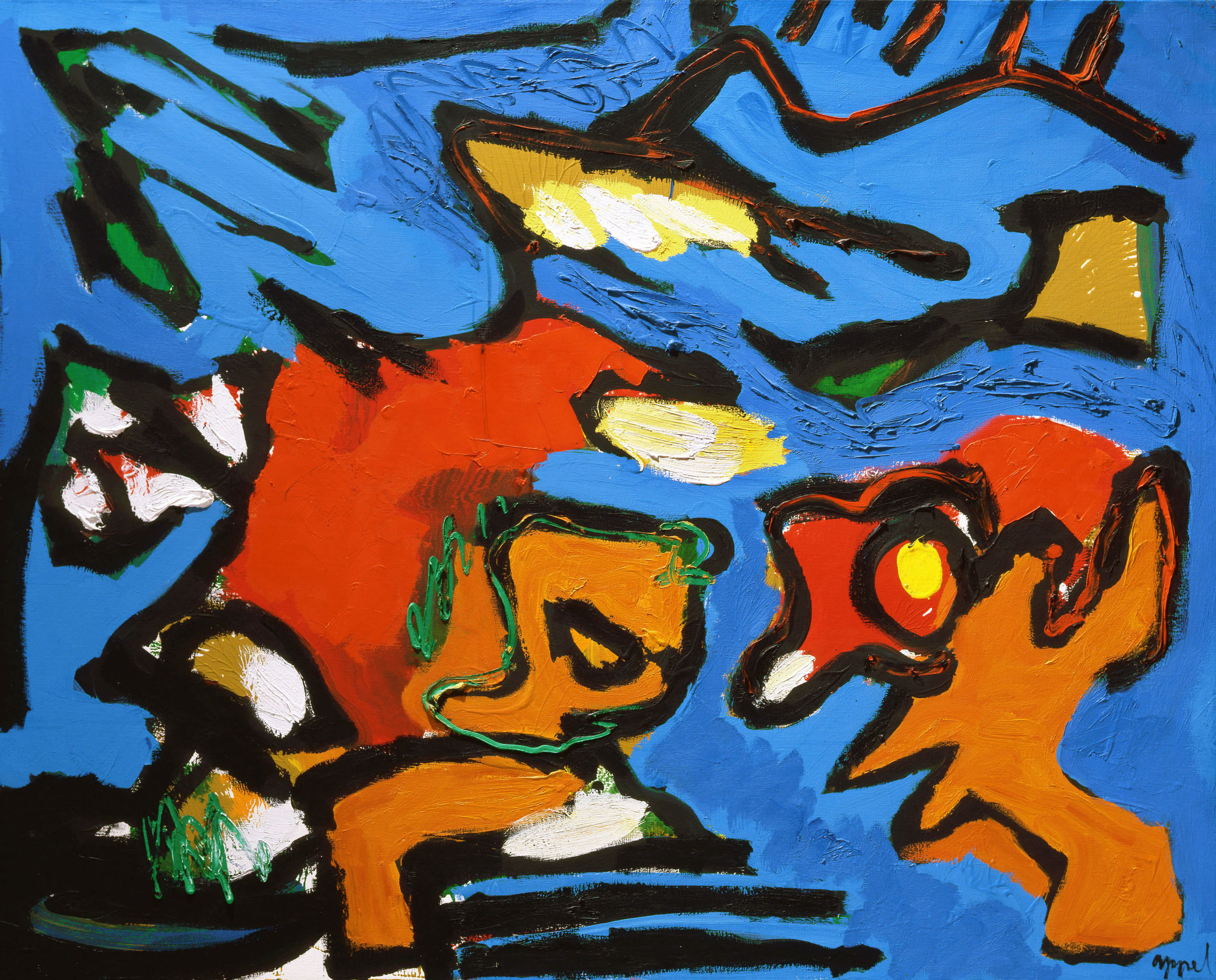 SOLD Kra-13 , acrylic on canvas, ca. 1975, 48 x 60 inches