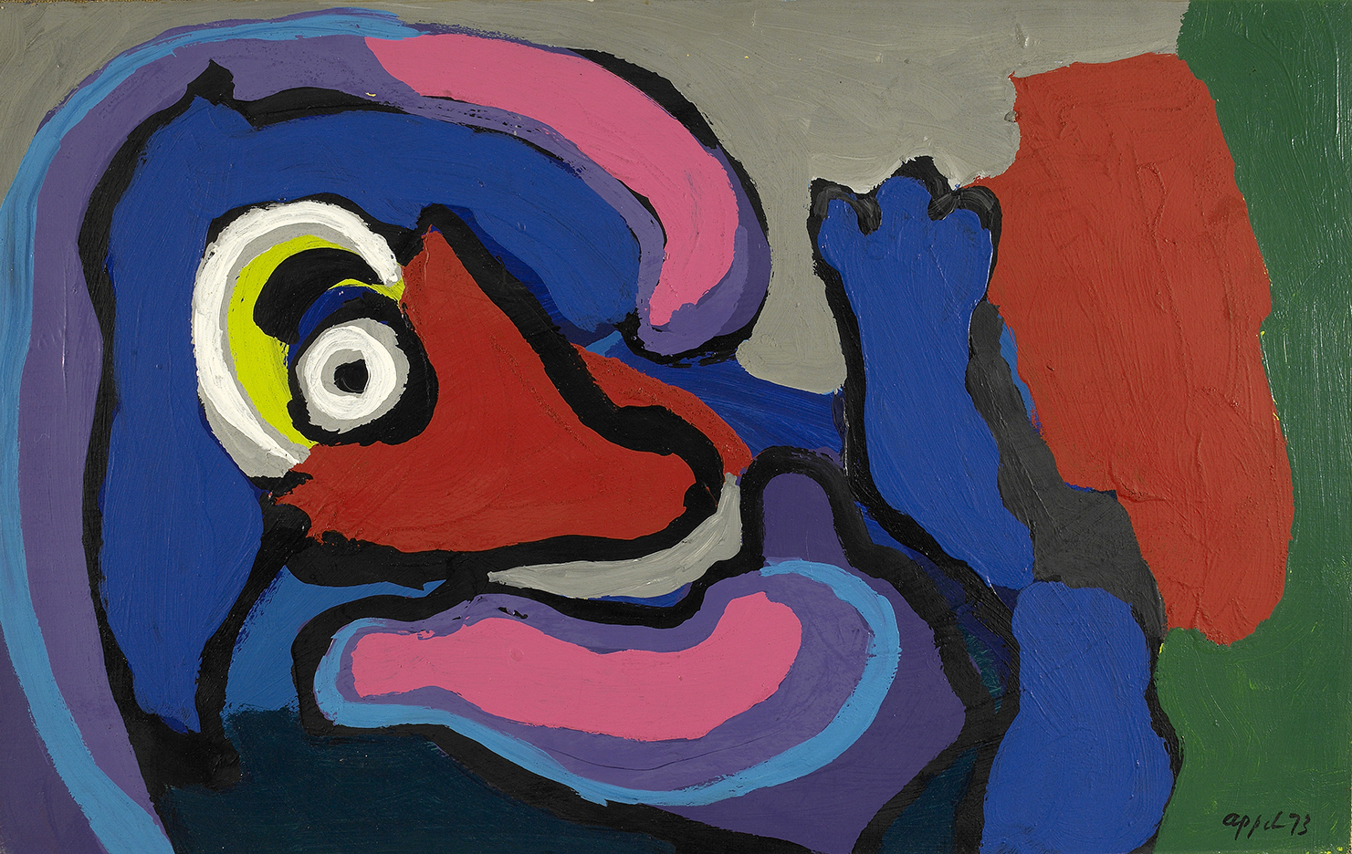 SOLD Untitled, 1973 , acrylic on canvas, 19 x 30 1/2 inches