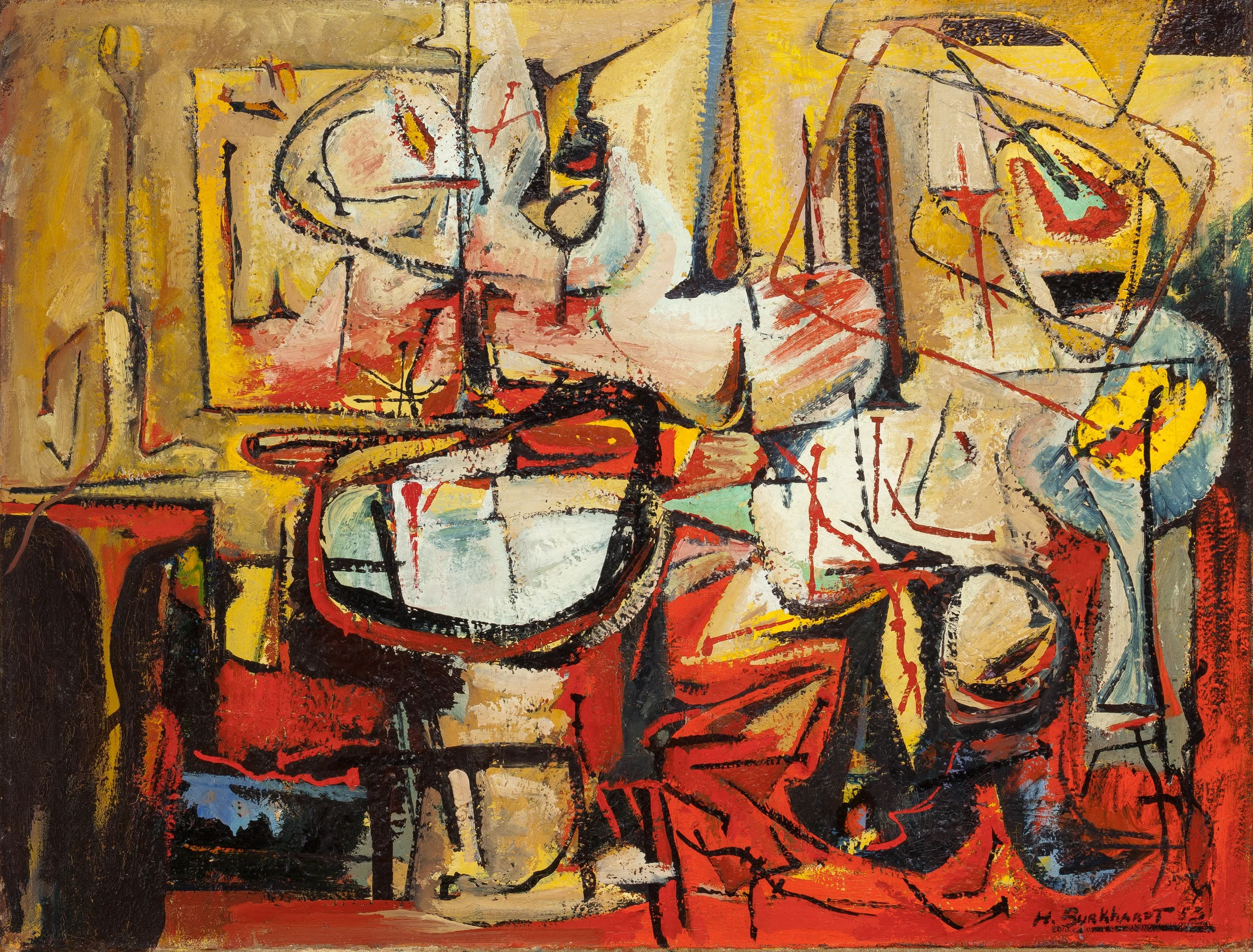 SOLD Untitled, 1953 , oil on canvas, 32 x 42 inches