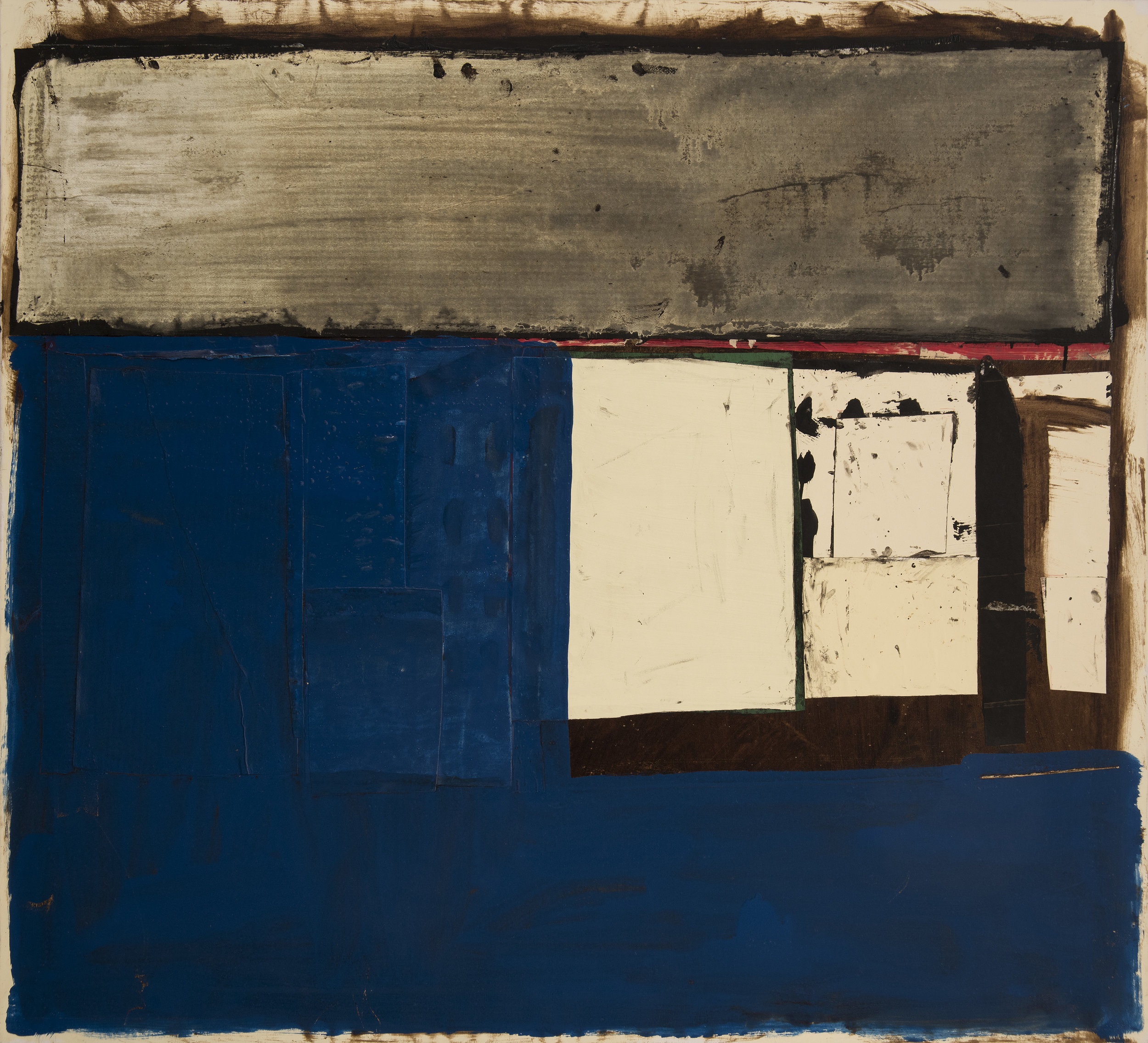 Conrad Marca-Relli , Untitled 1993 , mixed media collage on canvas, 48 x 53 inches