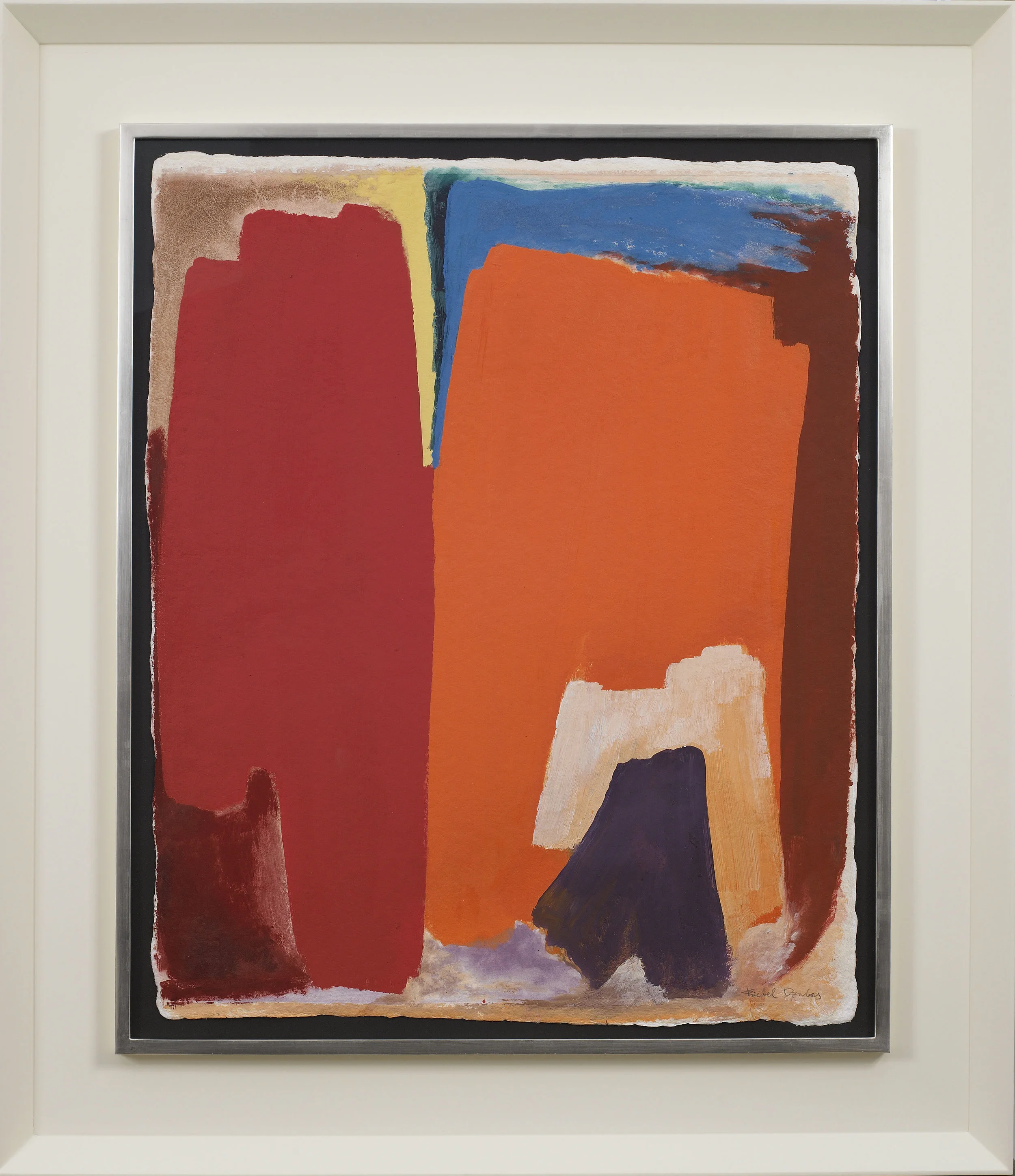 Friedel Dzubas , Untitled, 1979 , acrylic on handmade paper, 30 1/2 x 24 3/4 inches