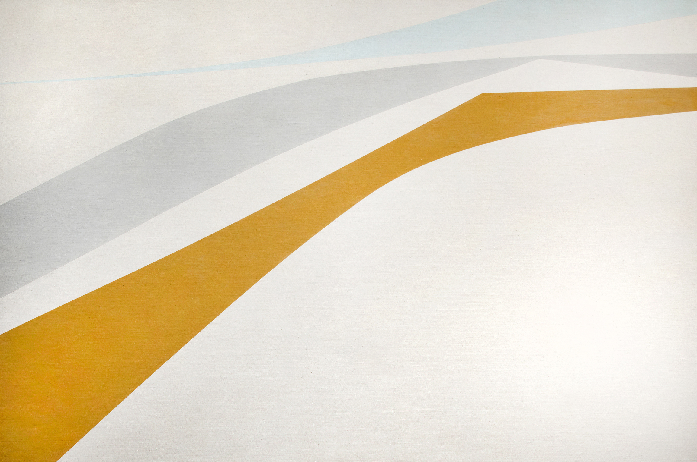 Helen Lundeberg, Windblown, 1964 , oil on canvas, 40 x 60 inches
