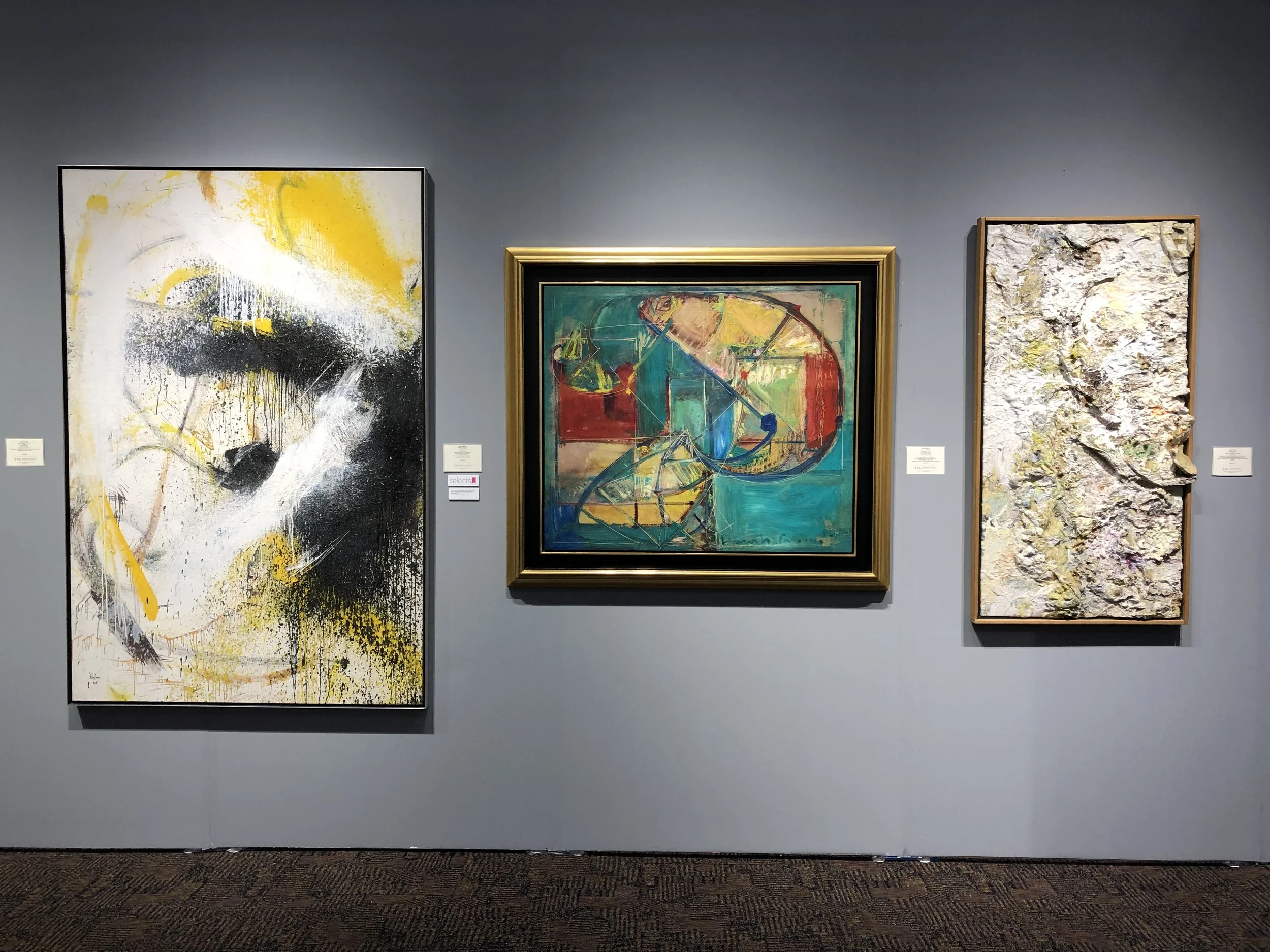 Norman Bluhm “Yangtze”, Hans Hofmann “Composition No.43” and Larry Poons “CHOO”