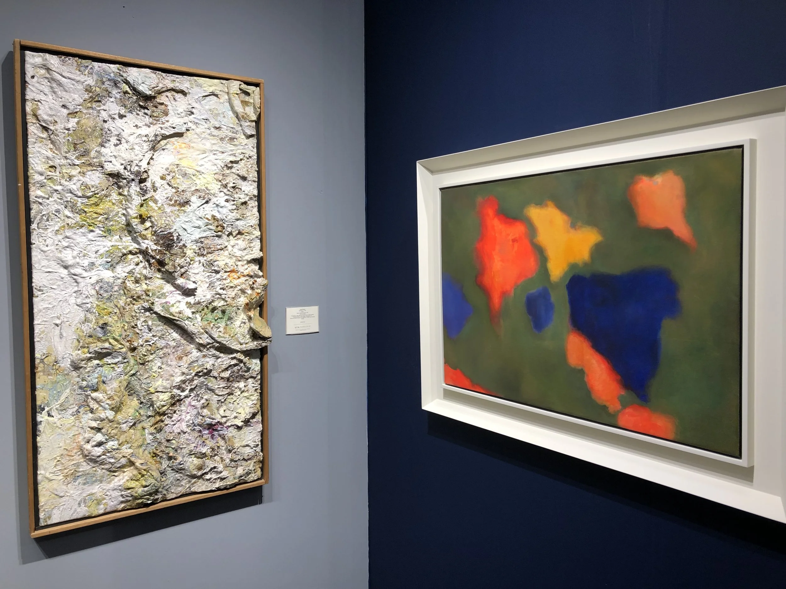 Larry Poons "CHOO" and Esteban Vicente "Floating World"