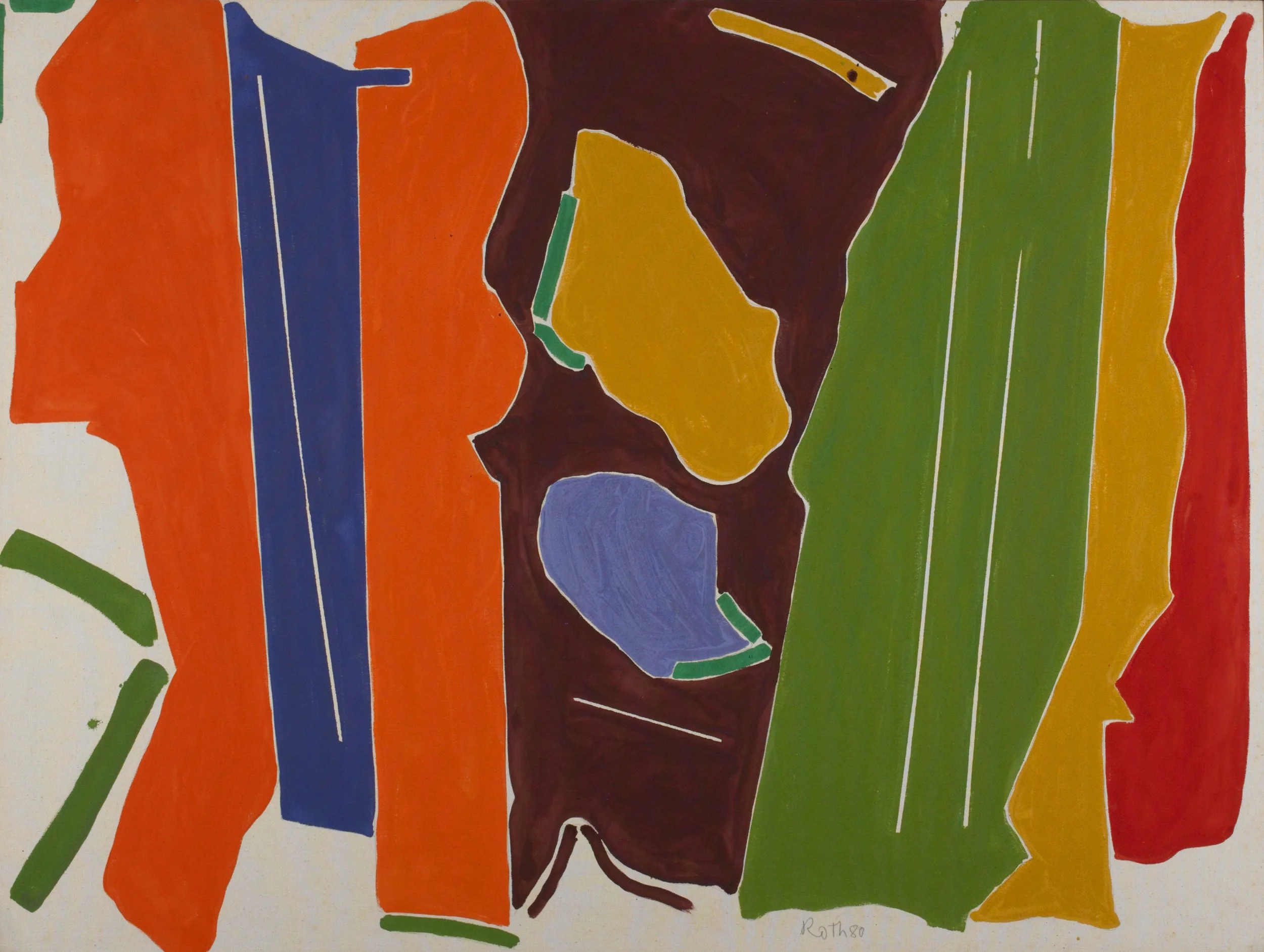 Rope Dancer #10 , 1980, Acrylic on canvas, 50 x 67 inches