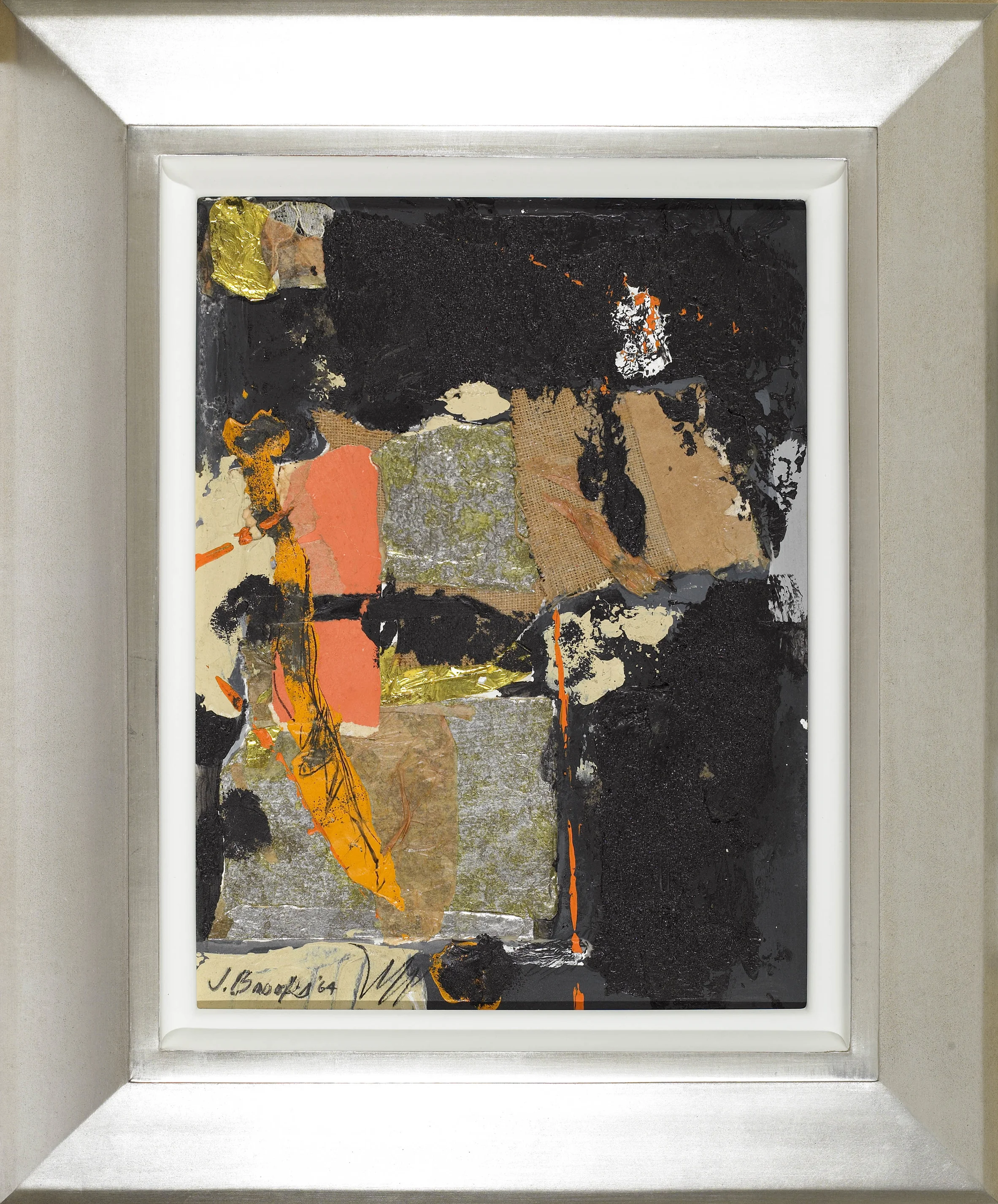 SOLD Untitled, 1964, mixed media, 13 1/2 x 10 inches