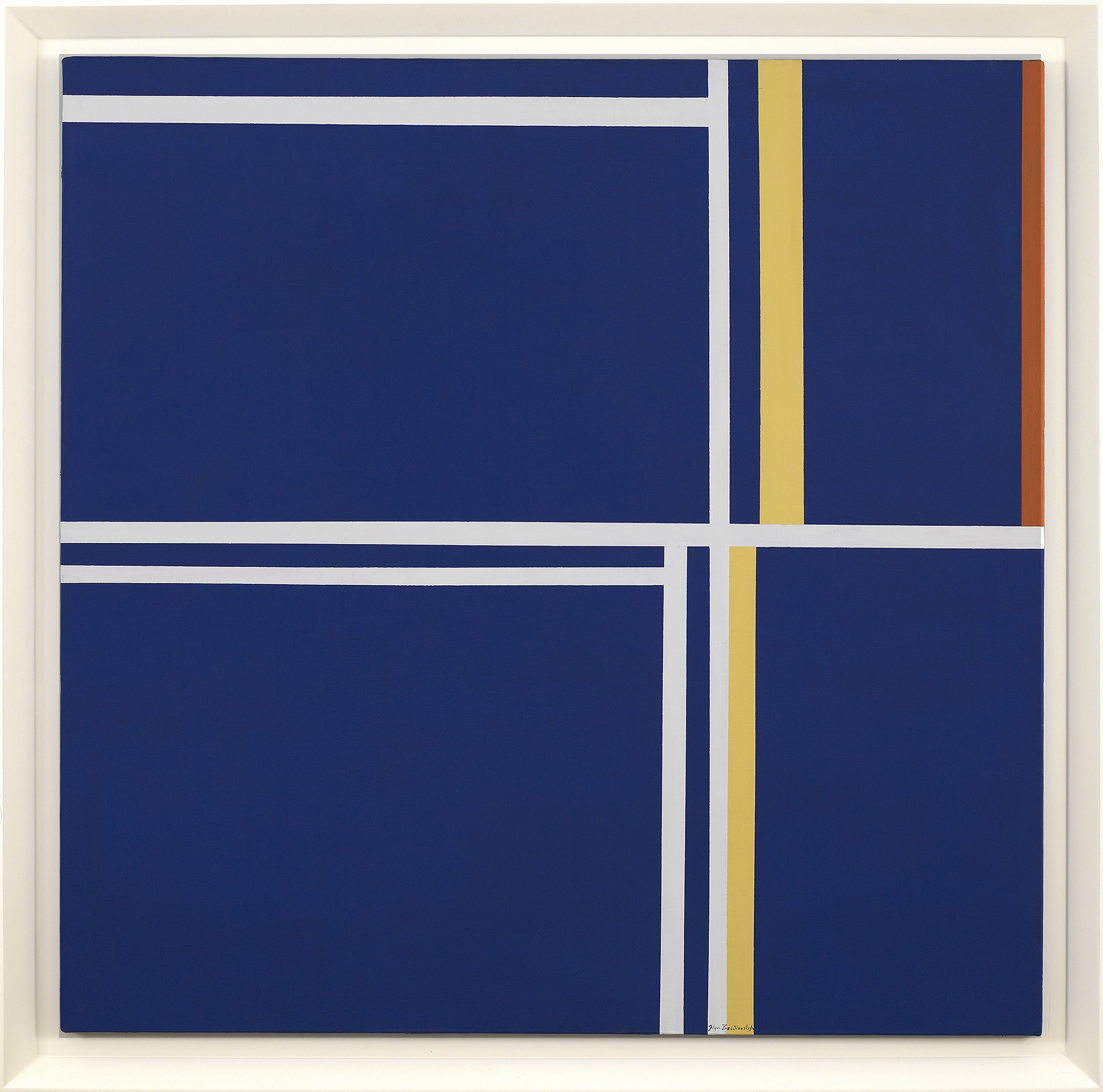 SOLD Abstraction in Square, 1978 , oil on canvas, 40 x 40 inches