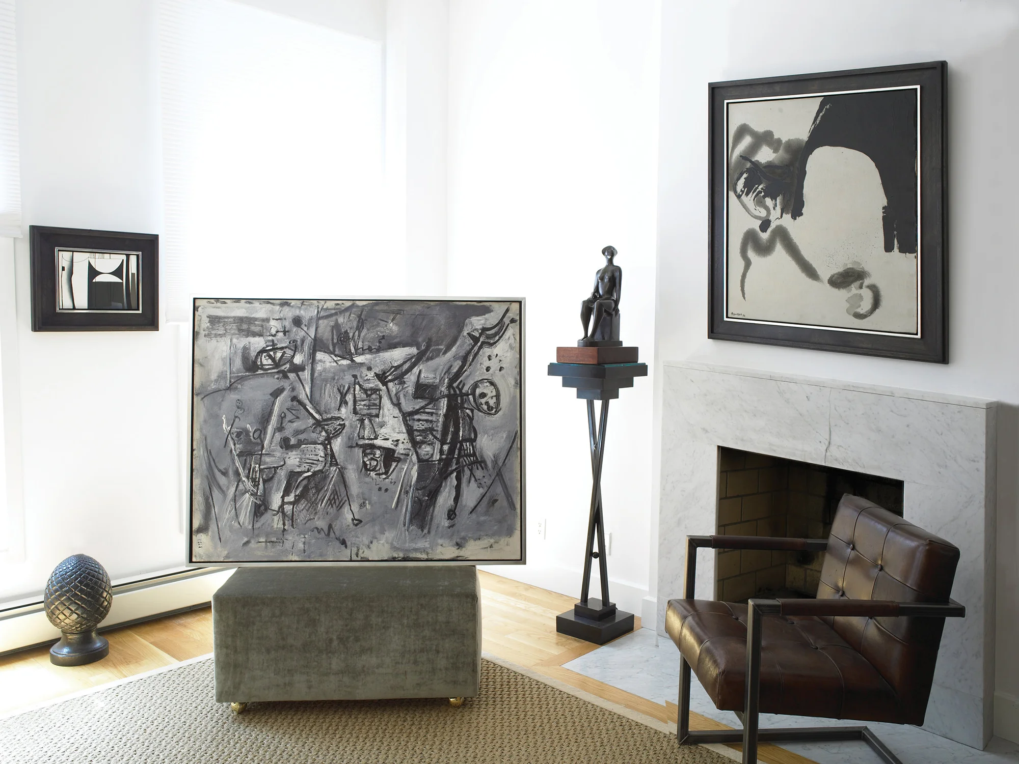 Paysage Animé shown in situ at Vallarino Fine Art
