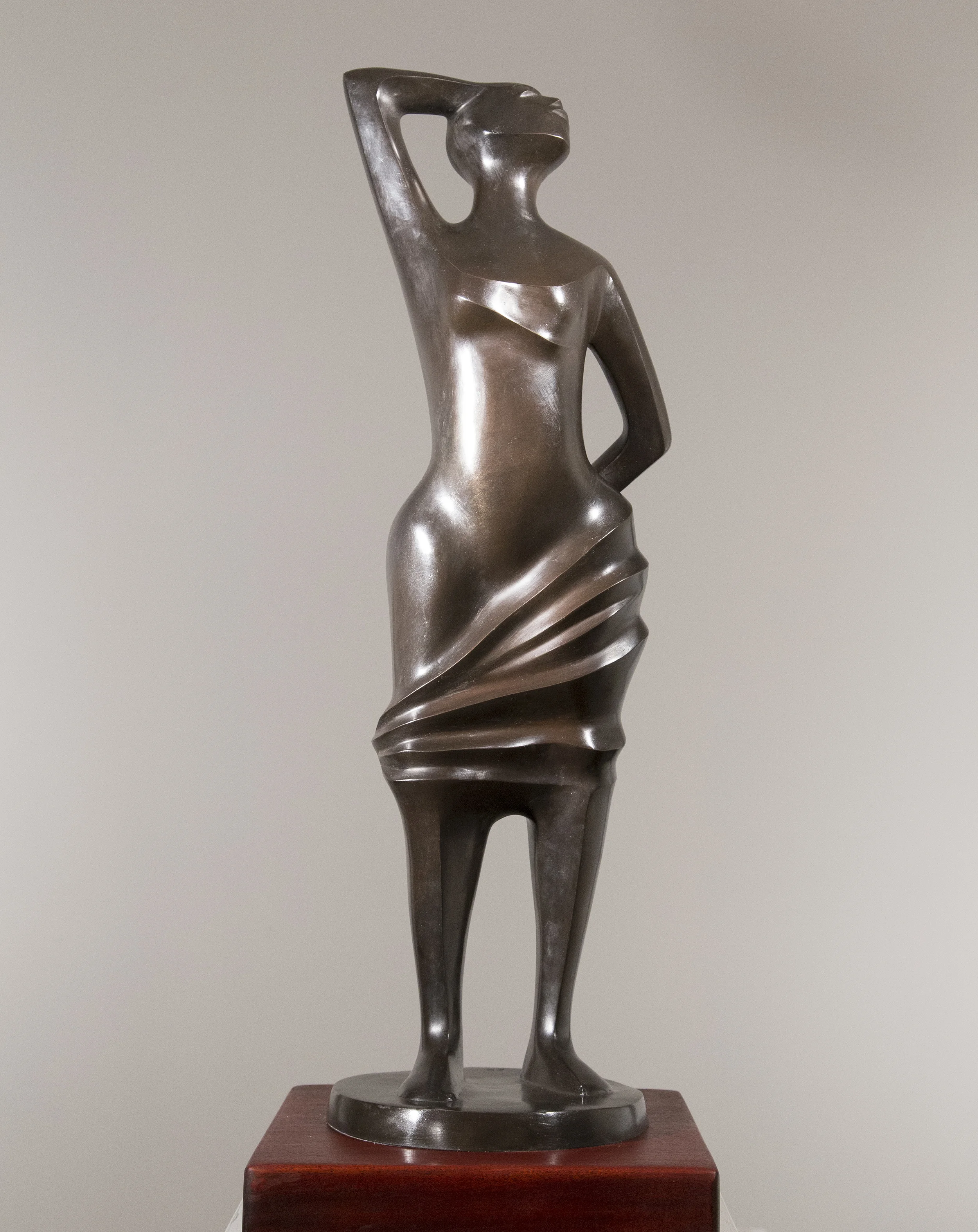 Standing Strong , Bronze, c. 2008, 29.5 x 9 x 8 inches, 32.5 inches with base