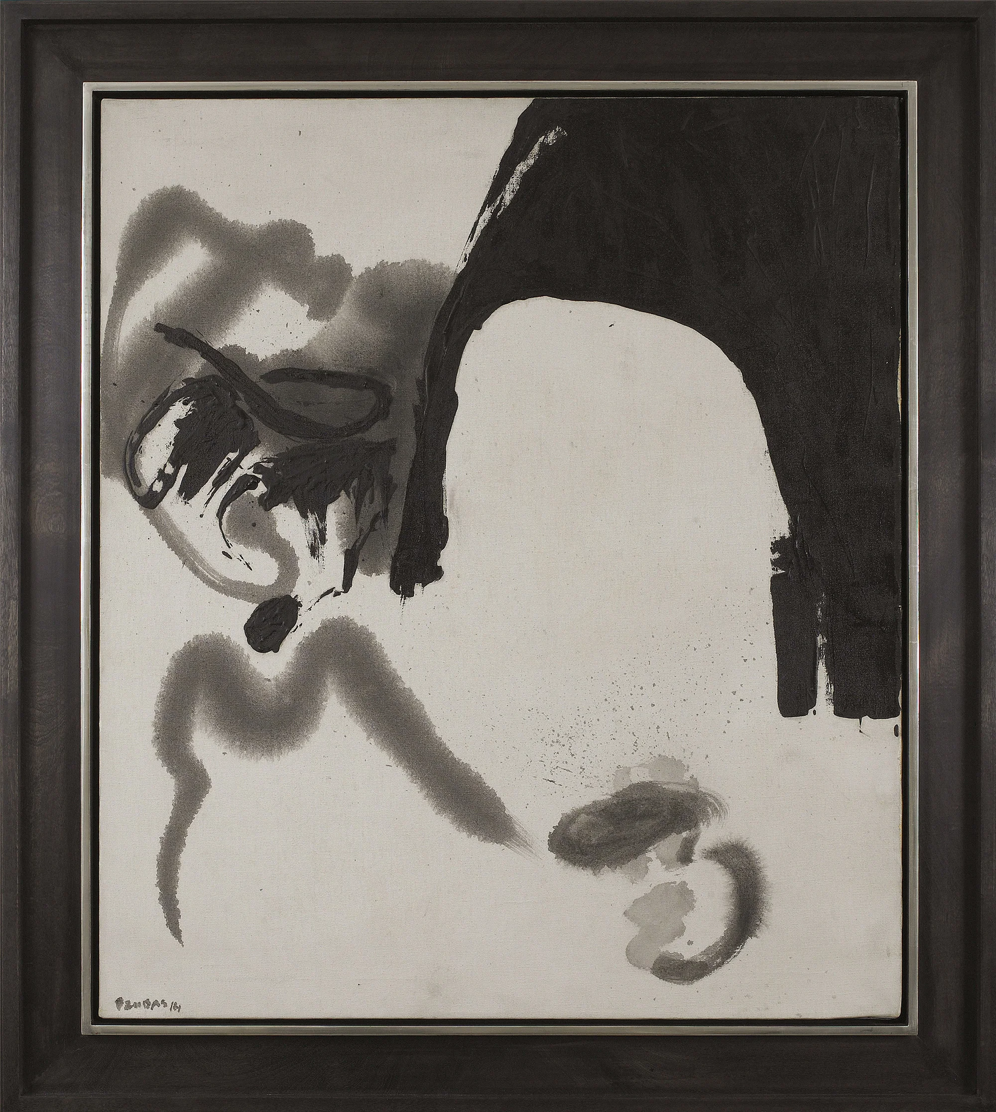 Terminal, 1961 , oil on canvas grisaille, 36 x 31 1/8 inches