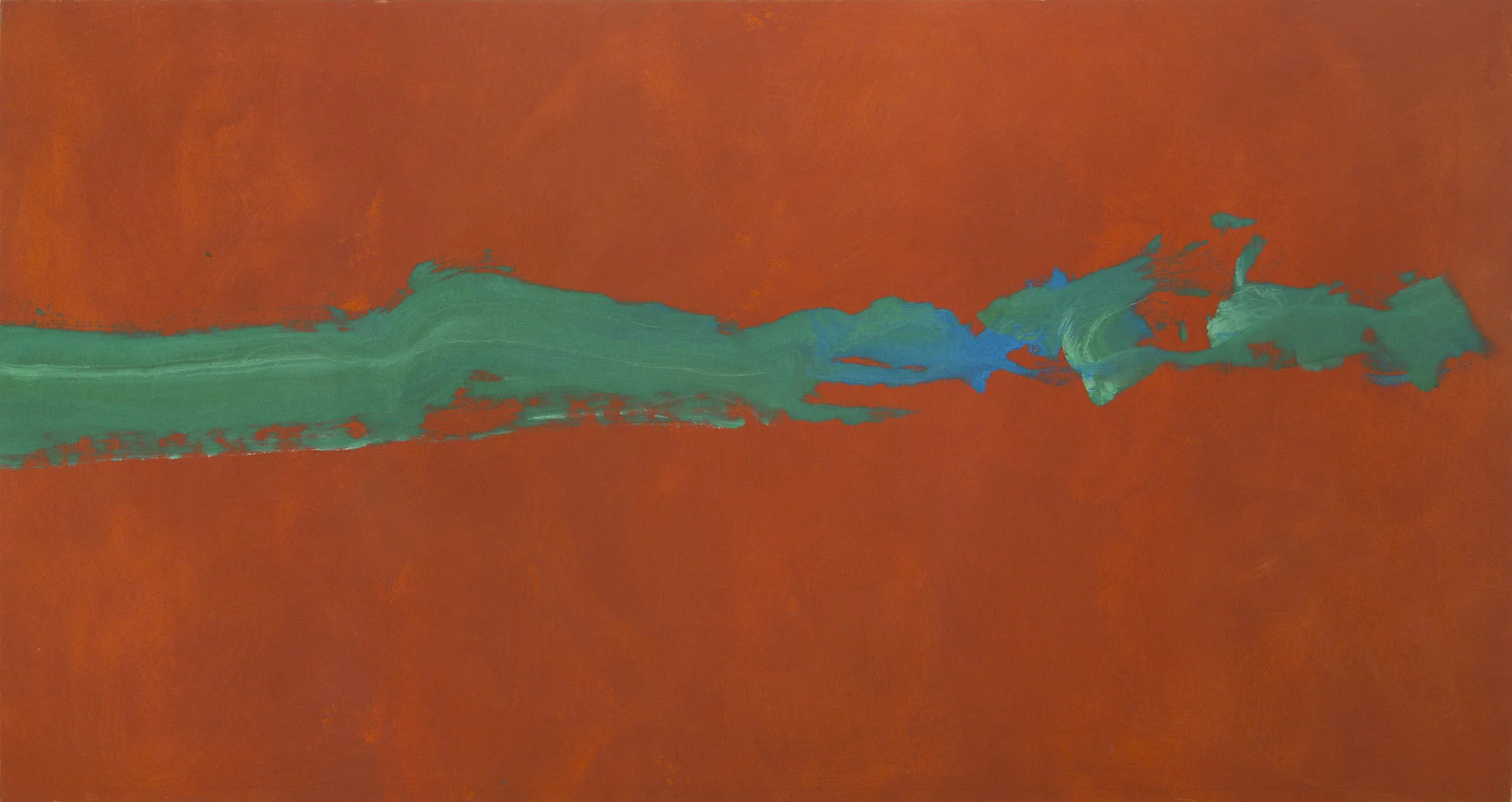 SOLD Green Thrust, 1993 , acrylic on canvas, 40 x 73 inches