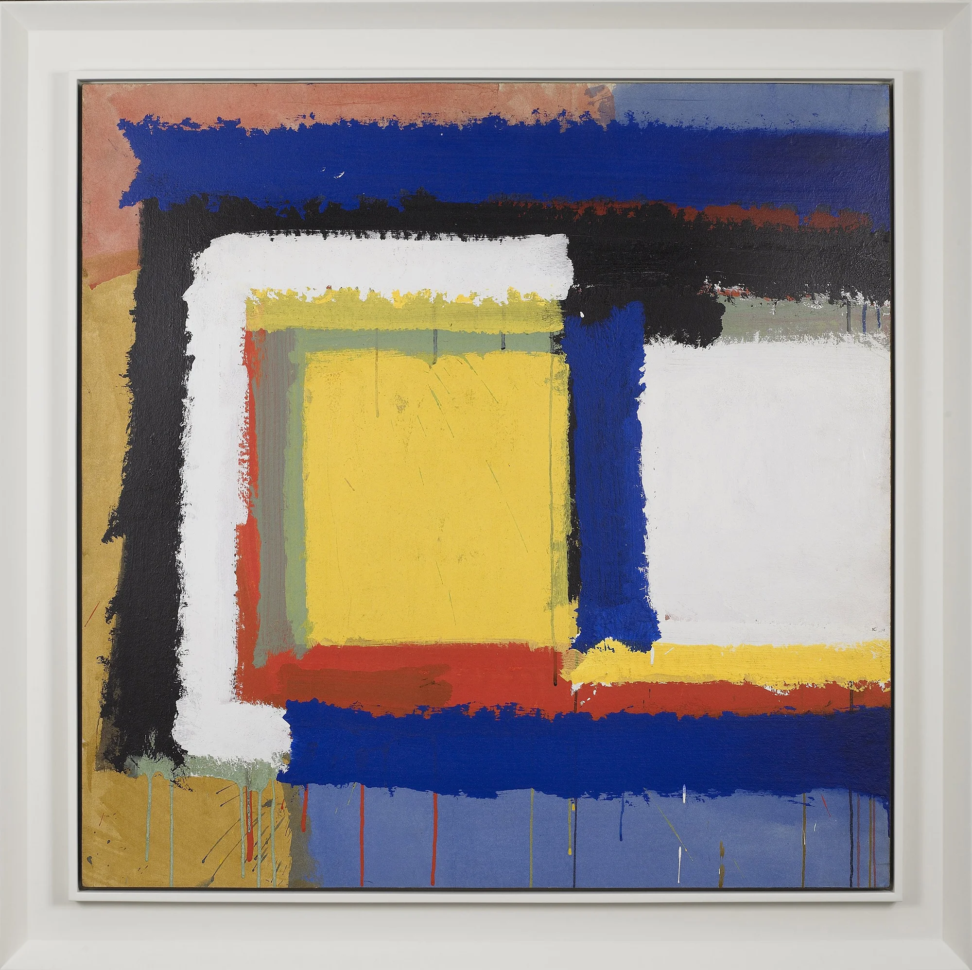 SOLD Untitled “L”, Acrylic on paper on board, 1960, 37 1/2 x 37 1/2 inches