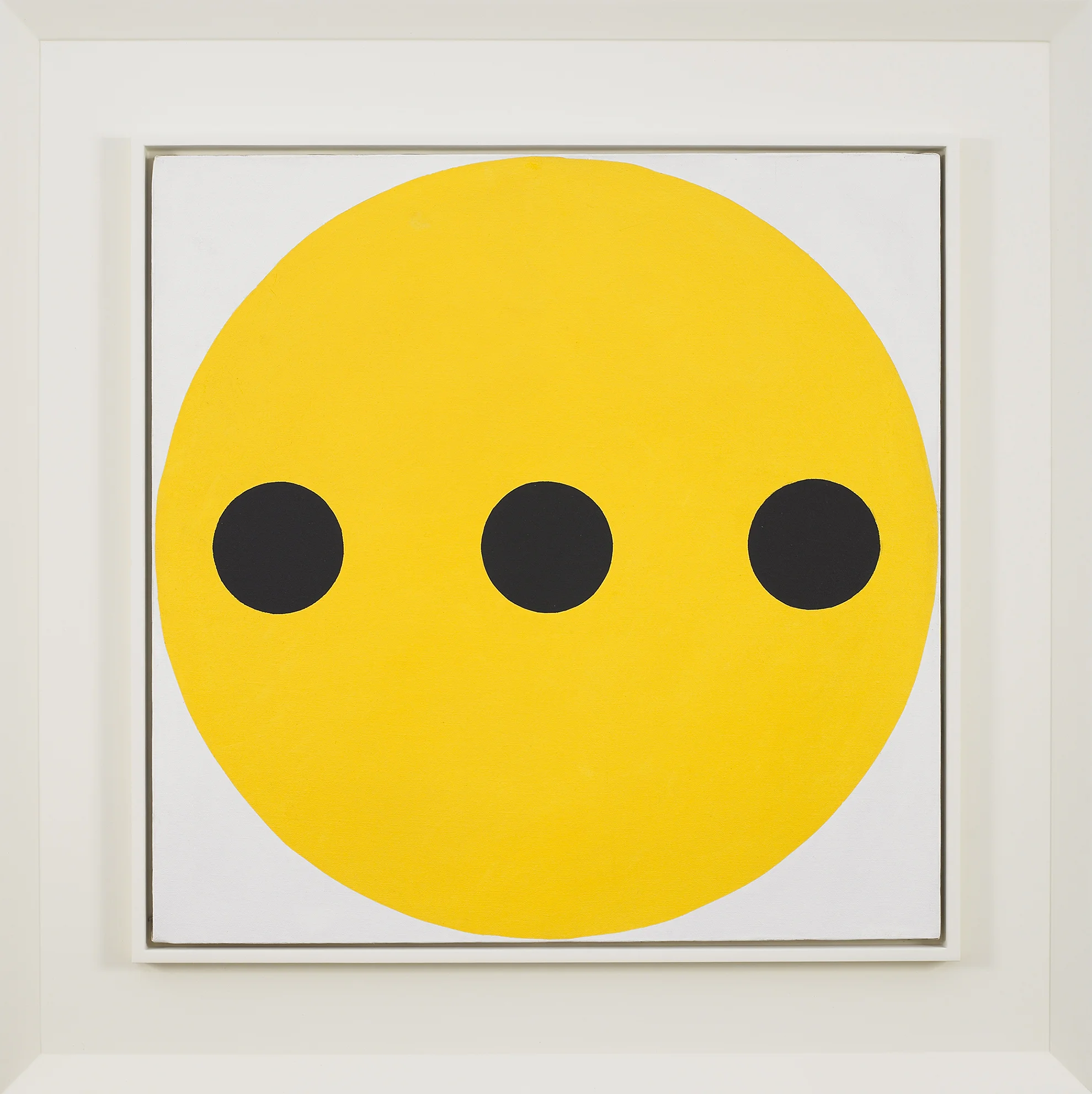Black-Yellow, Oil on canvas, 1962, 24 x 24 inches