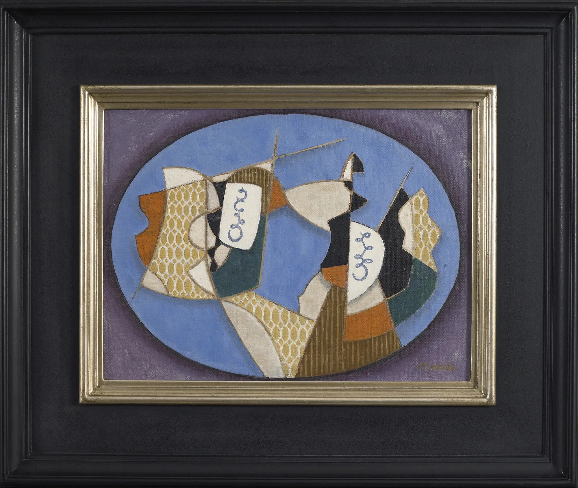Bagotelle No. 1, Oil on canvas, c. 1945, 11 1/4 x 15 1/4 inches