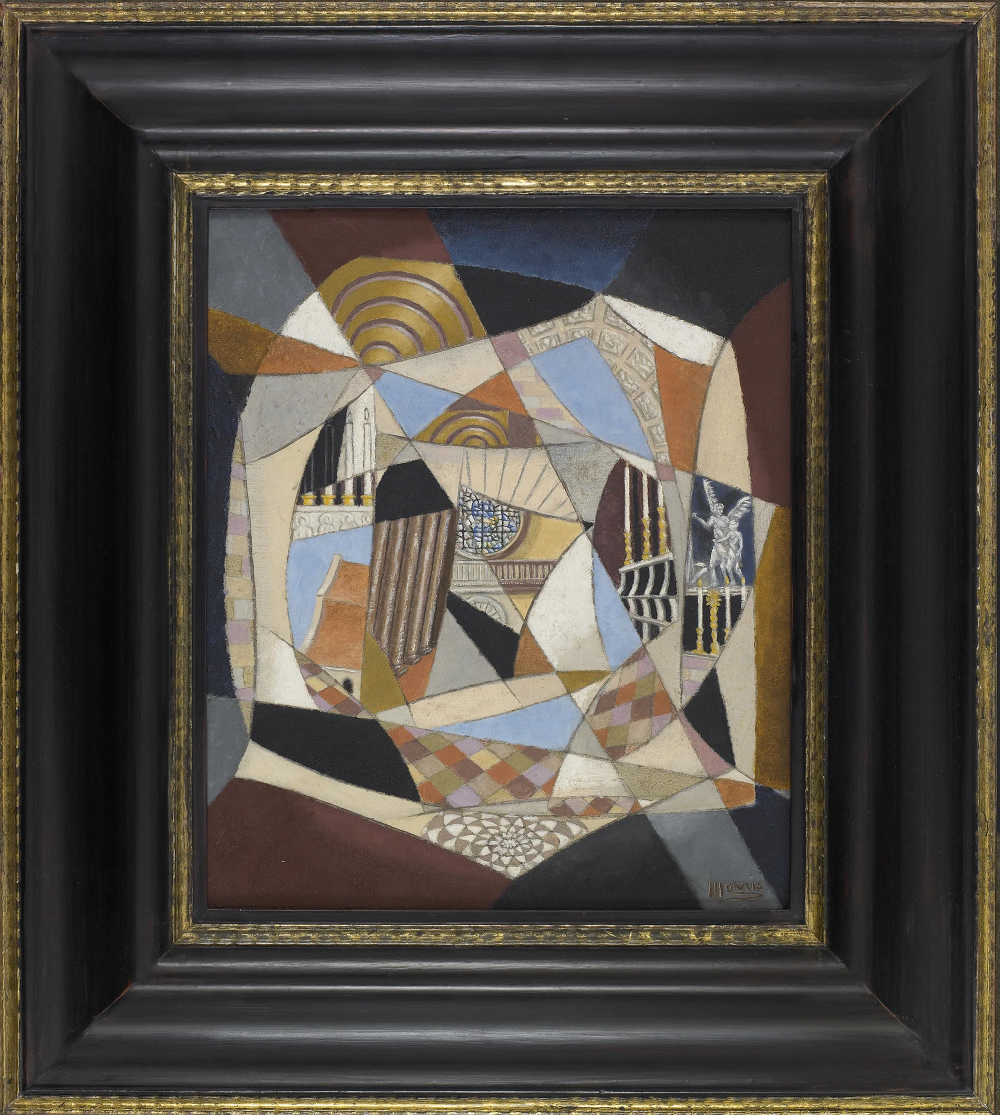 SOLD Santo Spirito, Oil on canvas, 1951, 13 1/2 x 11 1/2 inches