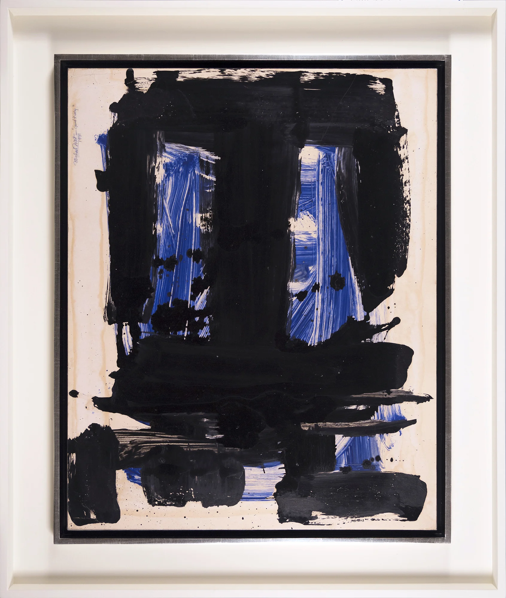 SOLD Good Friday, Enamel on oaktag, 1971, 28 x 22 inches