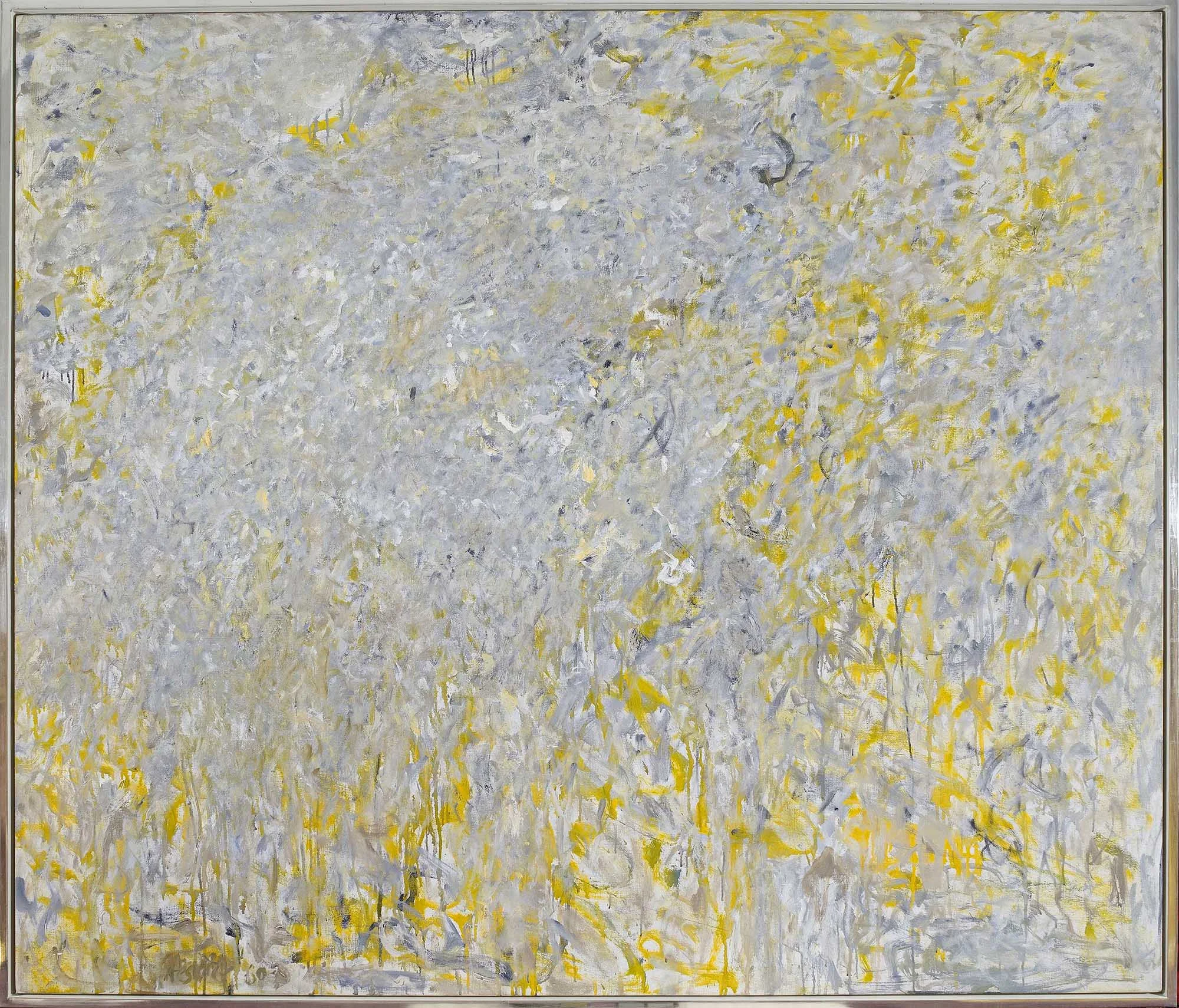 SOLD Epsilon, 1960 - 61, oil on canvas, 61 x 70 1/4 inches