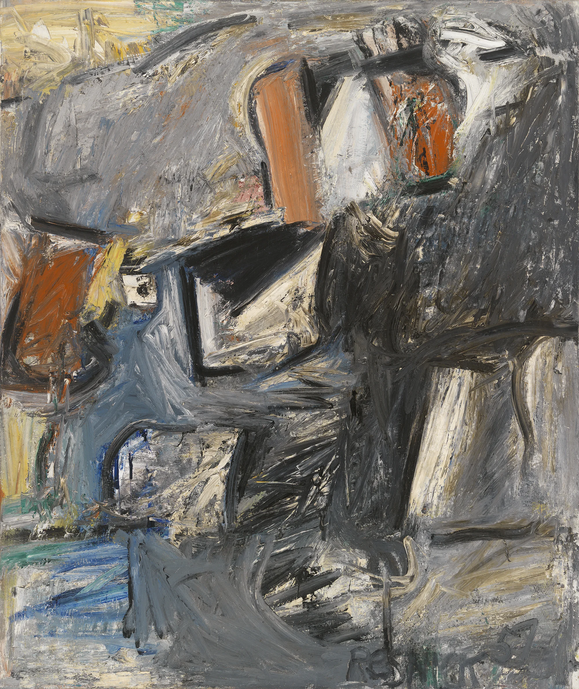 Winged Horse, Oil on canvas, 1957, 70 x 59 inches