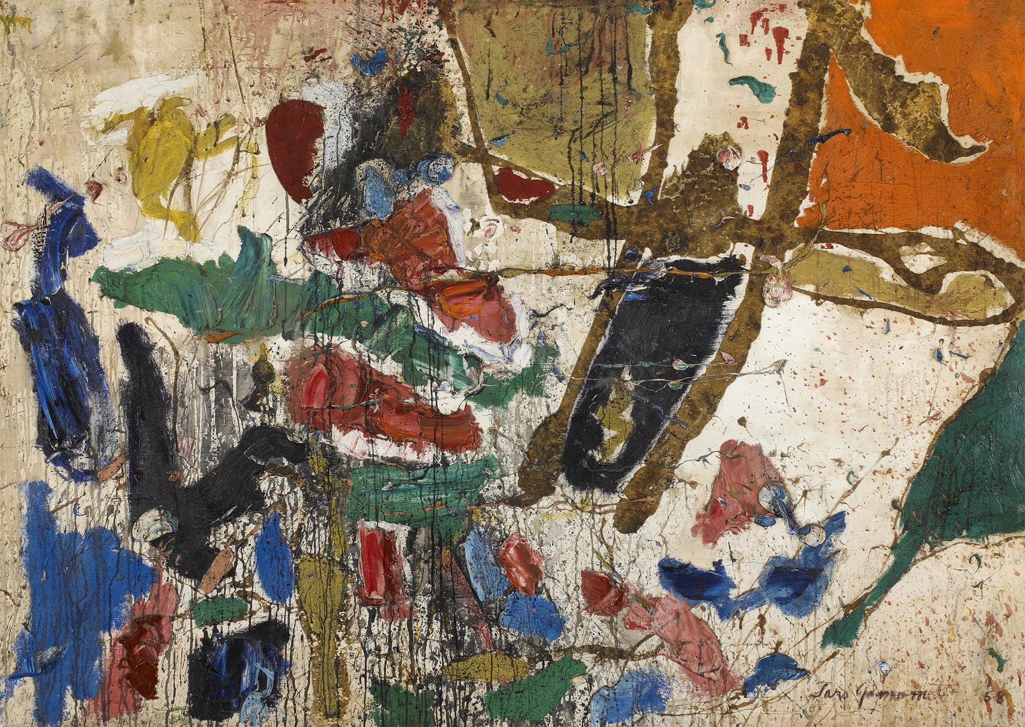 SOLD Untitled, 1958, oil on canvas, 50 x 70 inches