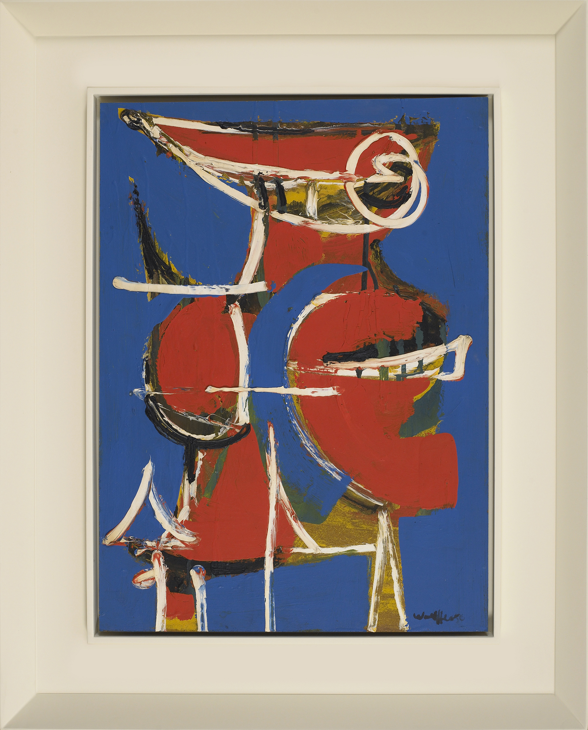 SOLD Born to the Day, Oil on masonite, 1950, 24 x 17 1/2 inches