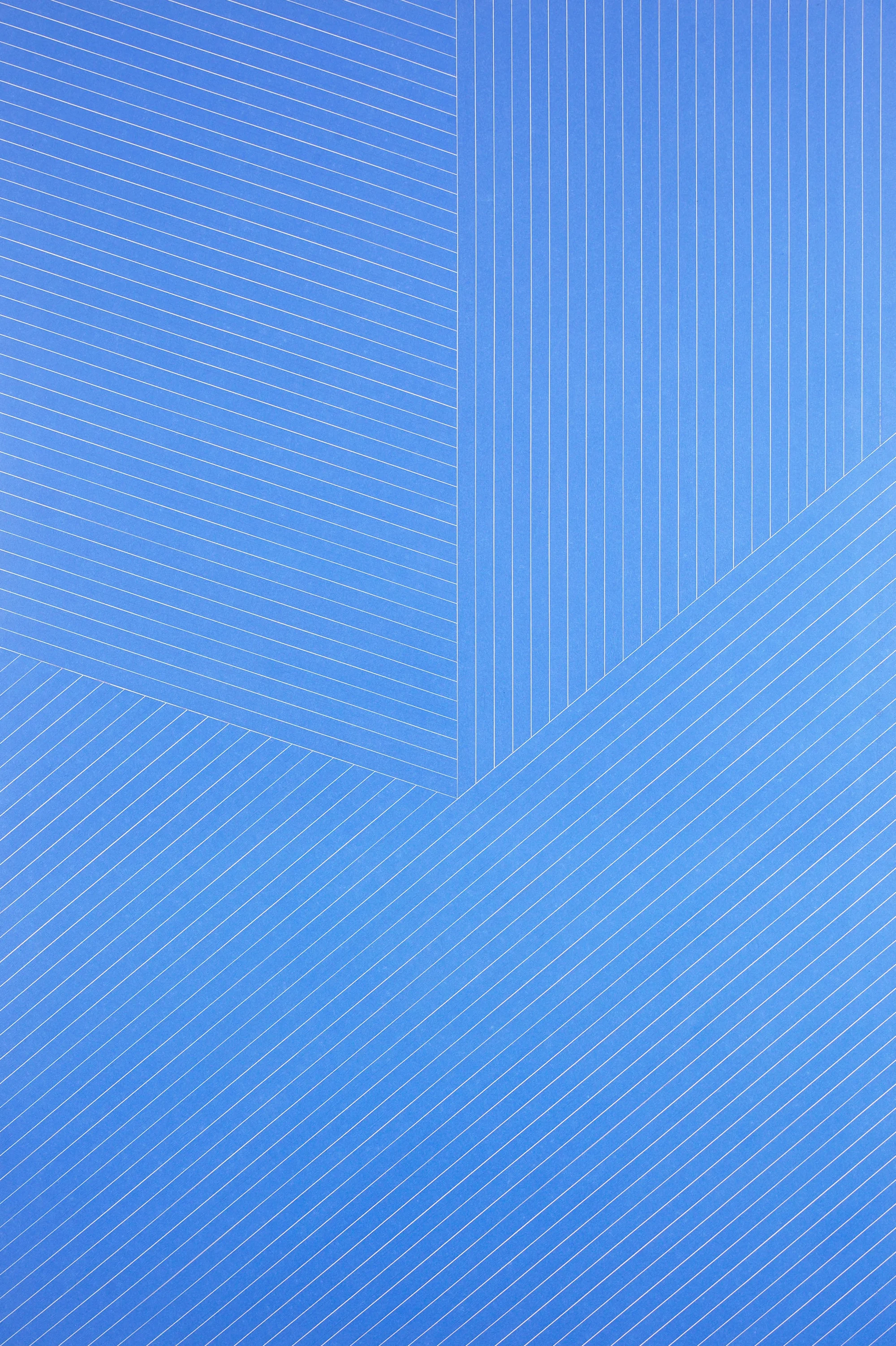 SOLD Decisions Decisions, 2014 , painter's tape on sheetrock in artist's frame, 72 5/8 x 48 5/8 inches