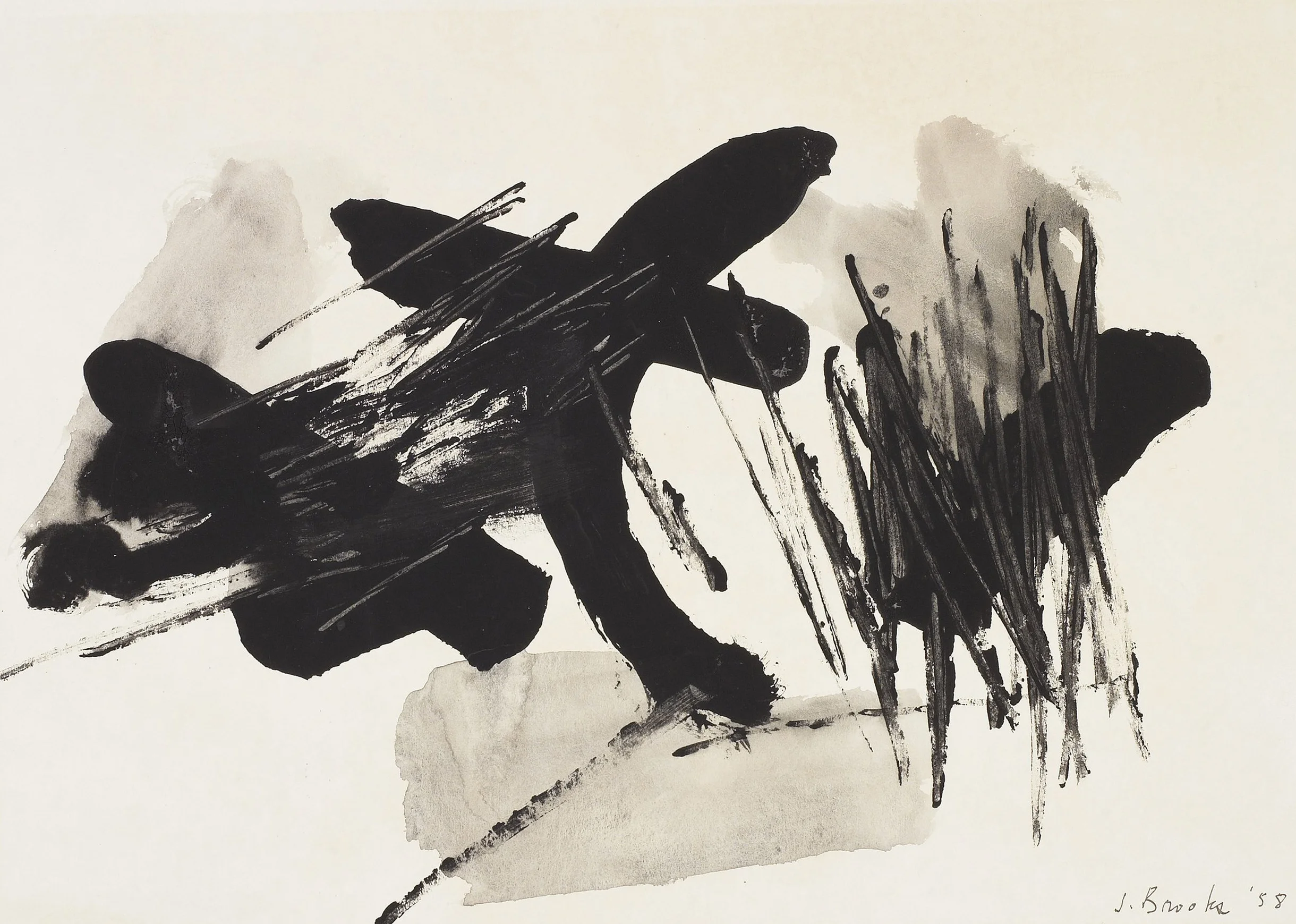 SOLD Untitled, Ink on paper, 1958, 11 1/4 x 15 3/4 inches