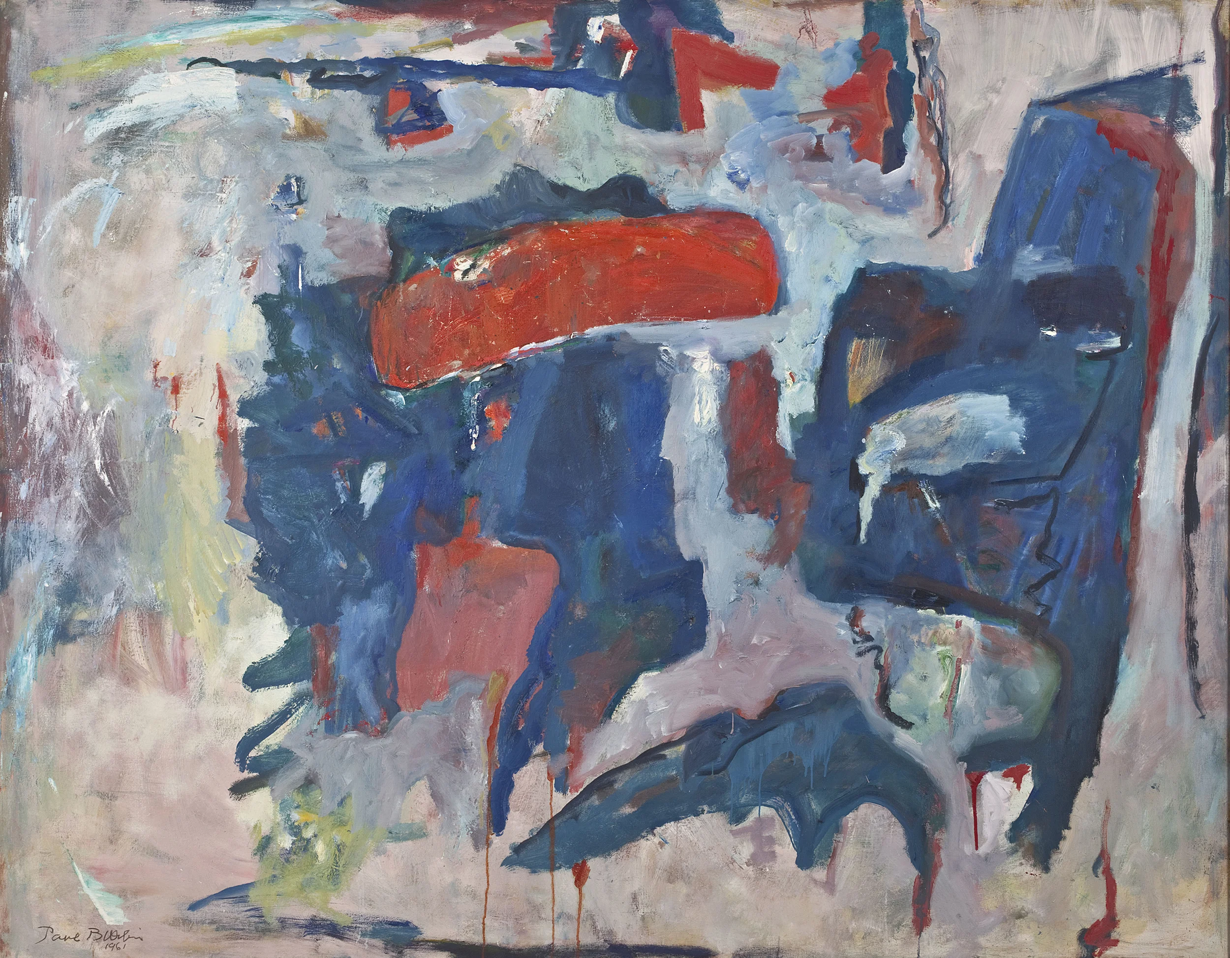 Nothing At Will , Oil on canvas, 1961, 72 x 83 inches