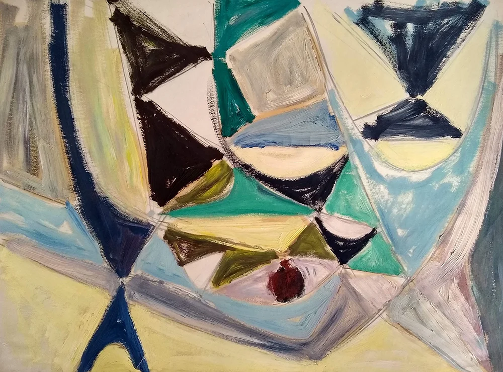 Untitled , Oil on paper, c. 1947, 17 3/4 x 23 3/4 inches
