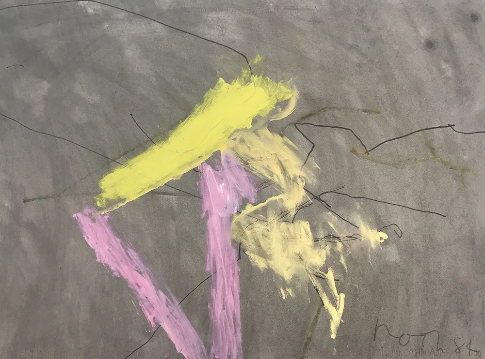 #2432 Untitled, Acrylic on paper, 1984, 22 1/2 x 30 1/2 inches