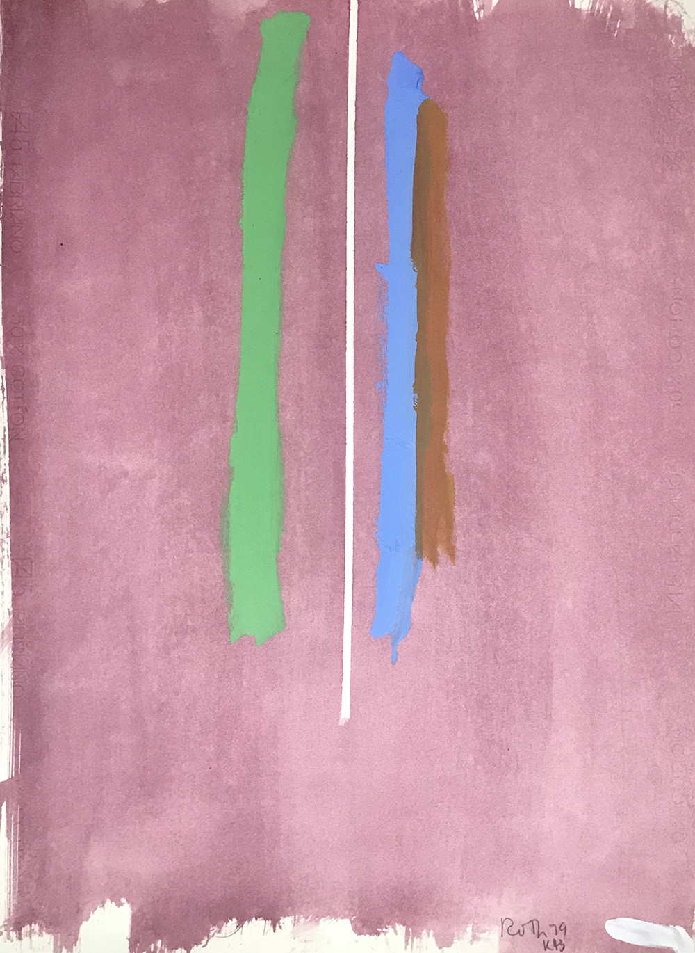 #2670 Untitled, Acrylic on paper, 1979, 30 x 21 1/2 inches
