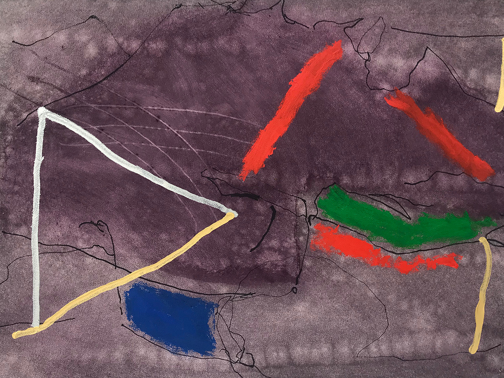 #3378 Untitled, Watercolor, acrylic and marker on paper, 1982, 23 x 30 1/2 inches