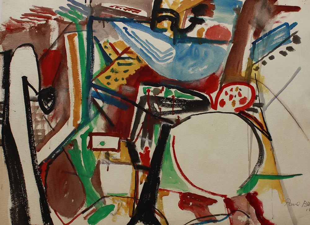 Untitled (Talk of What Was Not), Watercolor on paper, 1953, 22 x 30 inches