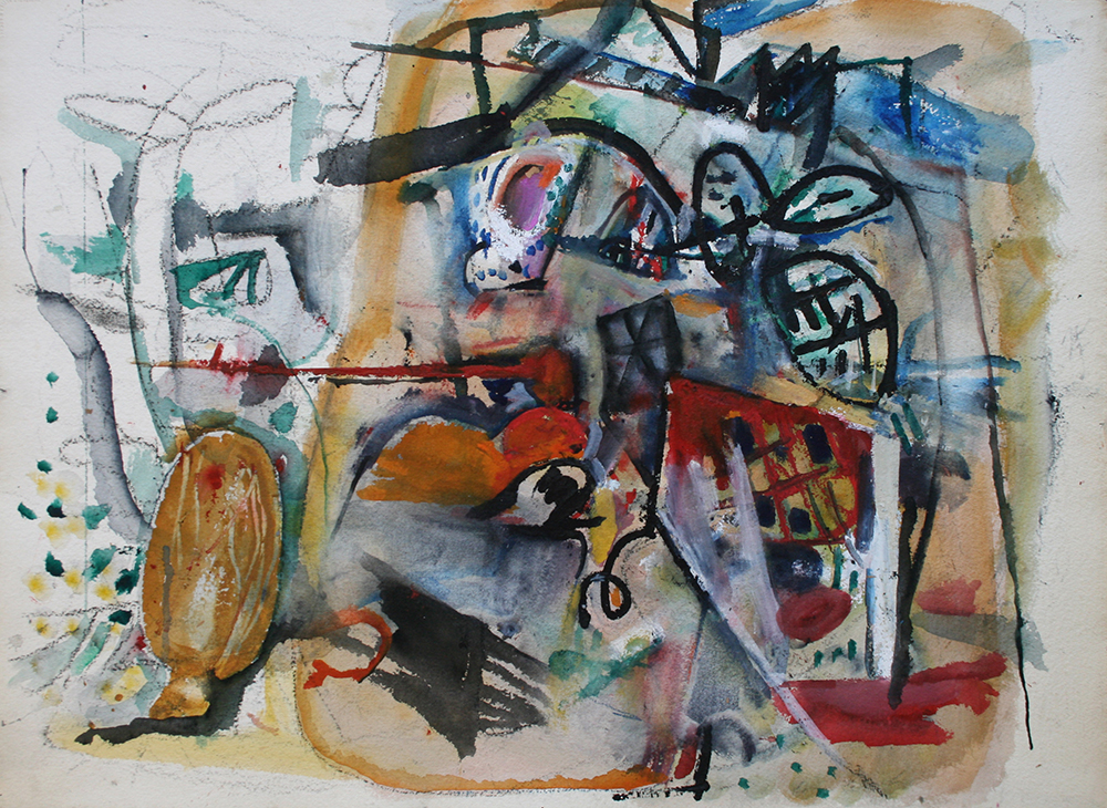 Untitled, Watercolor on paper, ca. 1955, 22 x 30 inches