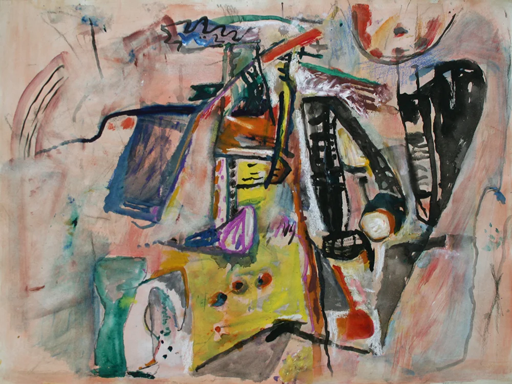 Untitled, Watercolor on paper, ca. 1956-57, 22 x 30 inches