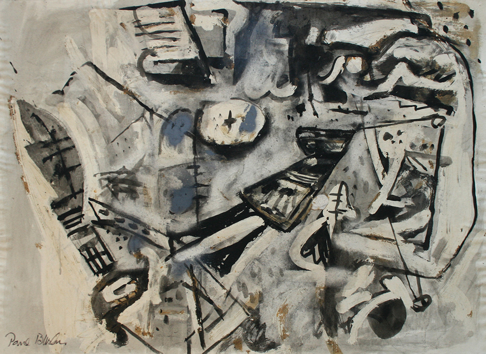 Untitled, Watercolor on paper, ca. 1956-57, 22 x 30 inches
