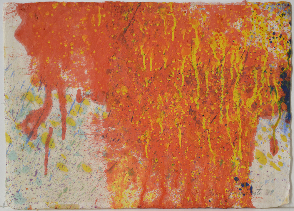 Untitled, Watercolor on handmade paper, c. 1960, 12 x 16 inches