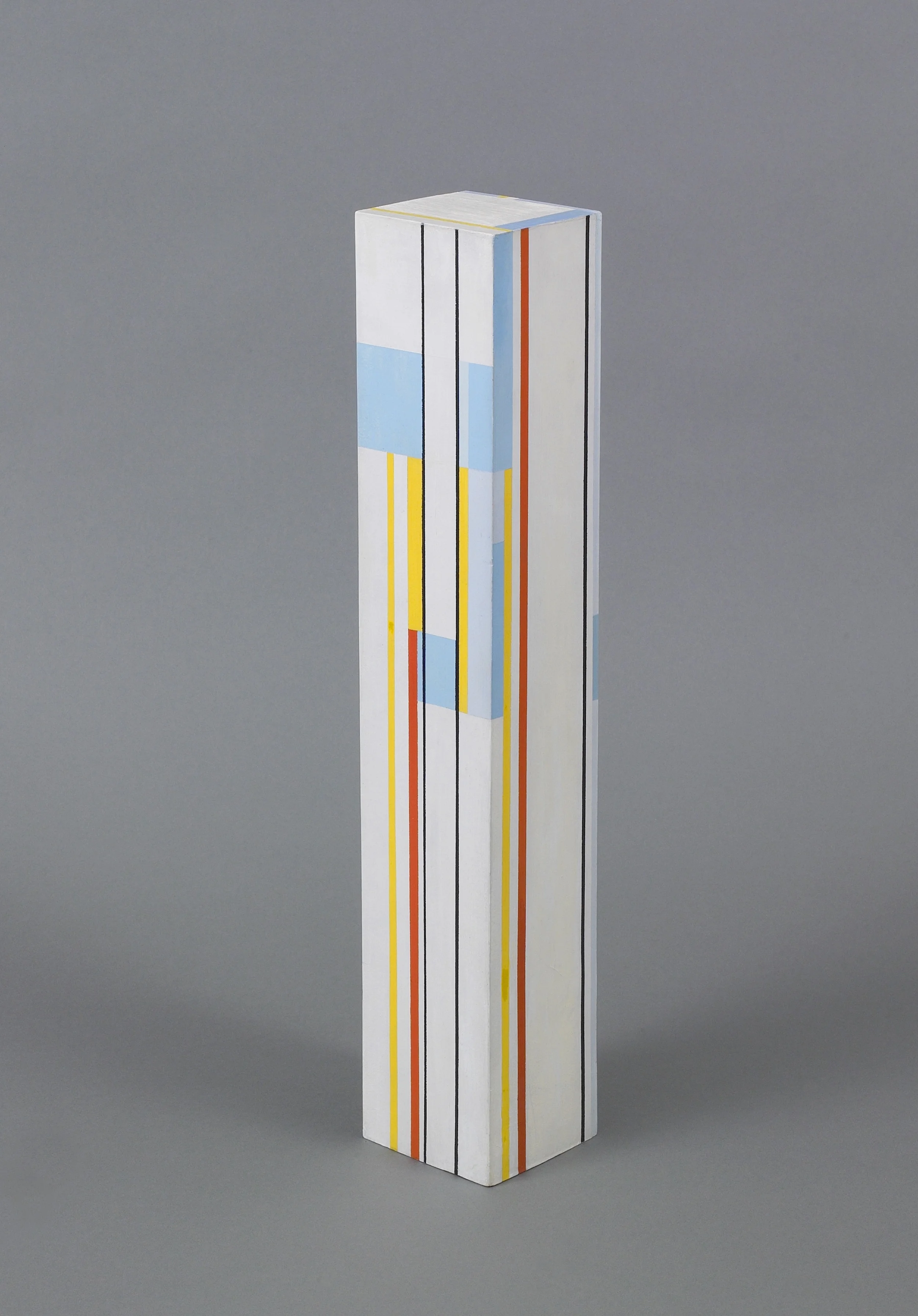 Column #11, 1963, Acrylic on wood, 18¼ by 3¼ by 3¼ inches