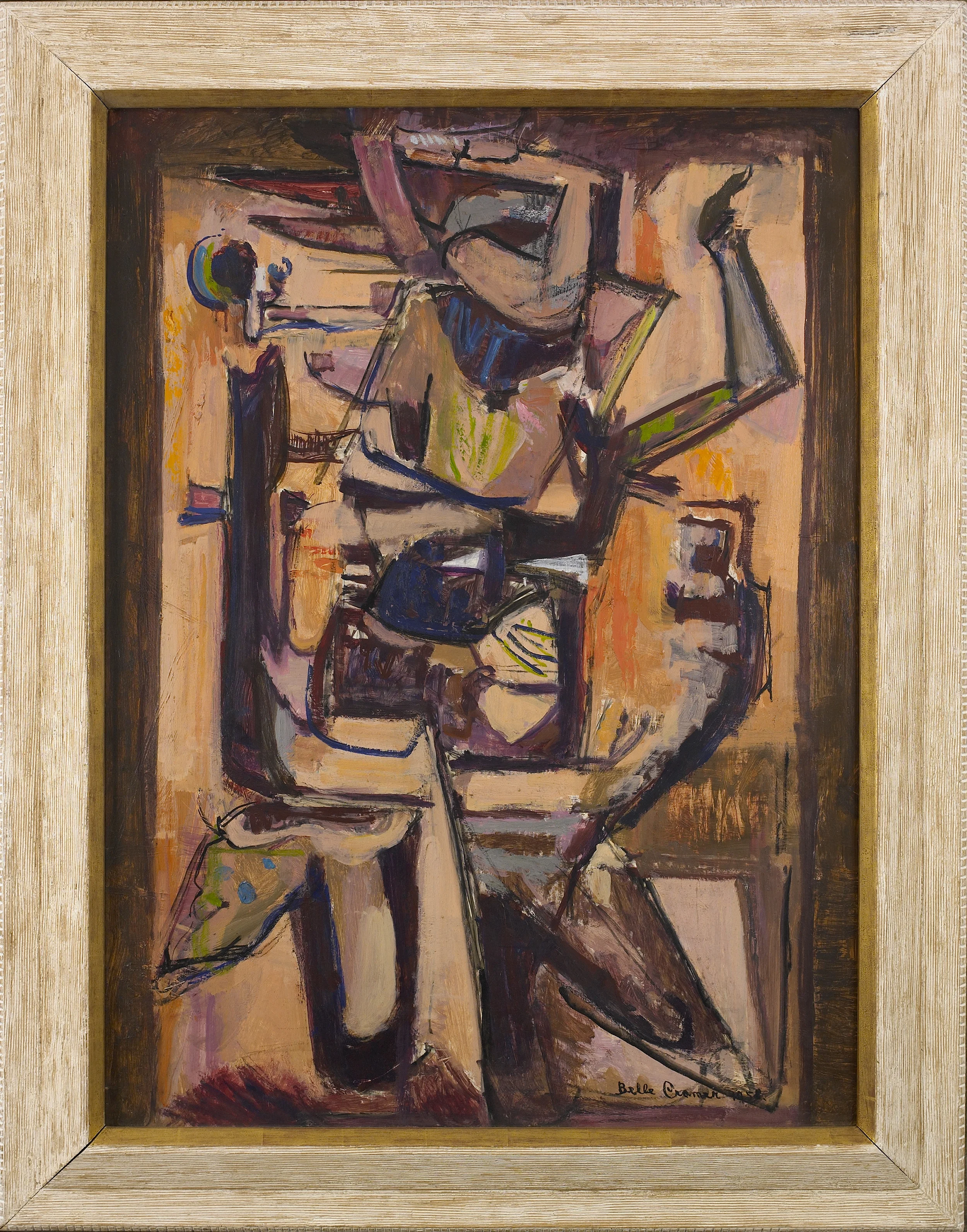 Enigmatic Dancer, 1958, Oil on masonite, 40 x 30 inches