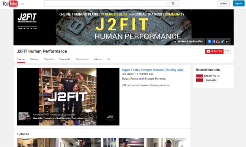 Subscribe to J2FIT on YouTube