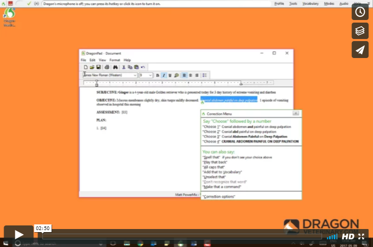 TUTORIAL #6: BASIC FORMATTING COMMANDS Dragon Veterinary allows you to do almost everything by voice including formatting text. This tutorial shows you the most popular and most used voice commands for formatting text.