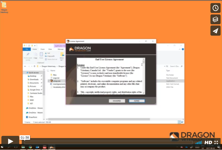 TUTORIAL #2: INSTALLING THE VETERINARY VOCABULARY This tutorial takes you through the process of installing your veterinary vocabulary add-on to Dragon Medical using the Dragon Veterinary vocabulary installer.