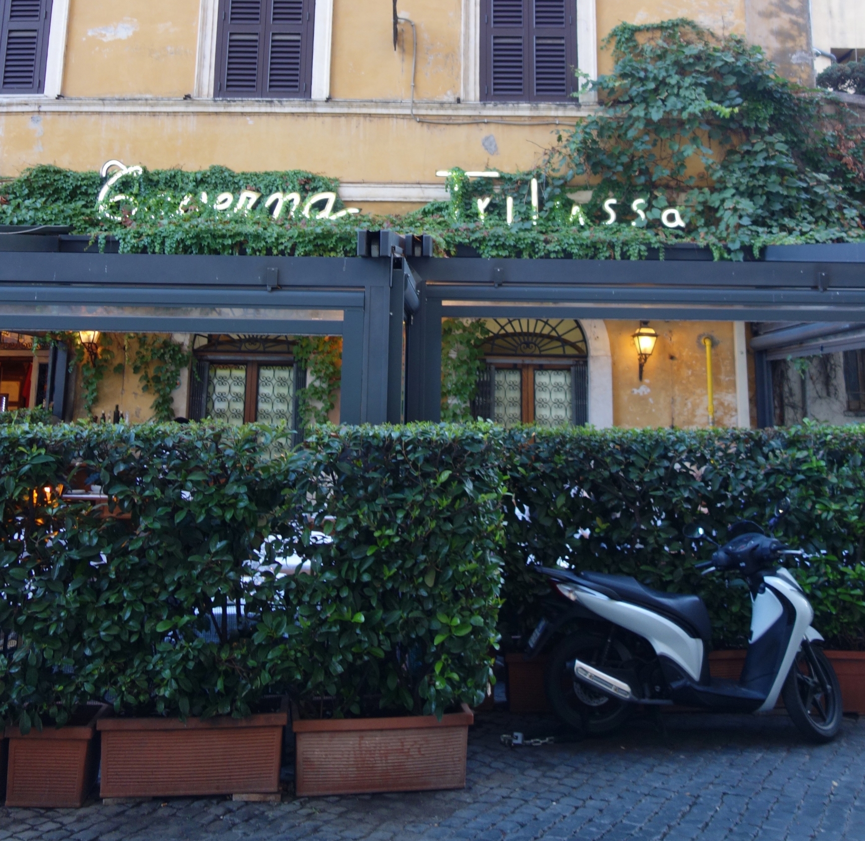 The pasta at Taverna Trilussa is some of the best in Rome, and it comes to your table served in the pan!