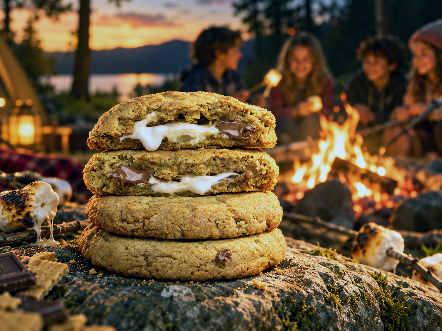 Gooey S’mores Cookies by the Campfire.png