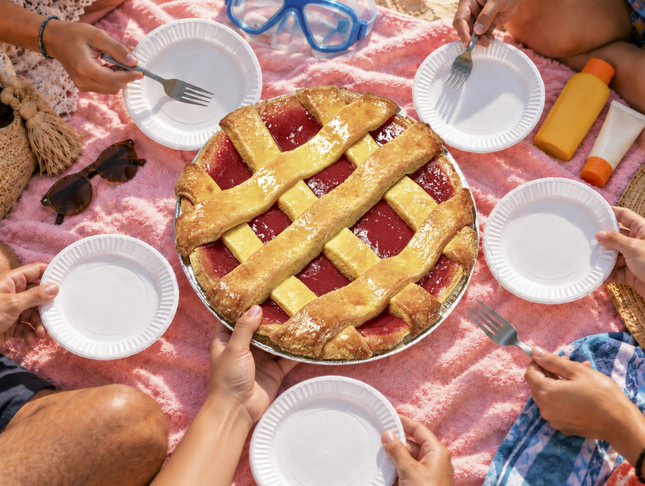 Sunny Guava Tart Beach Picnic.png