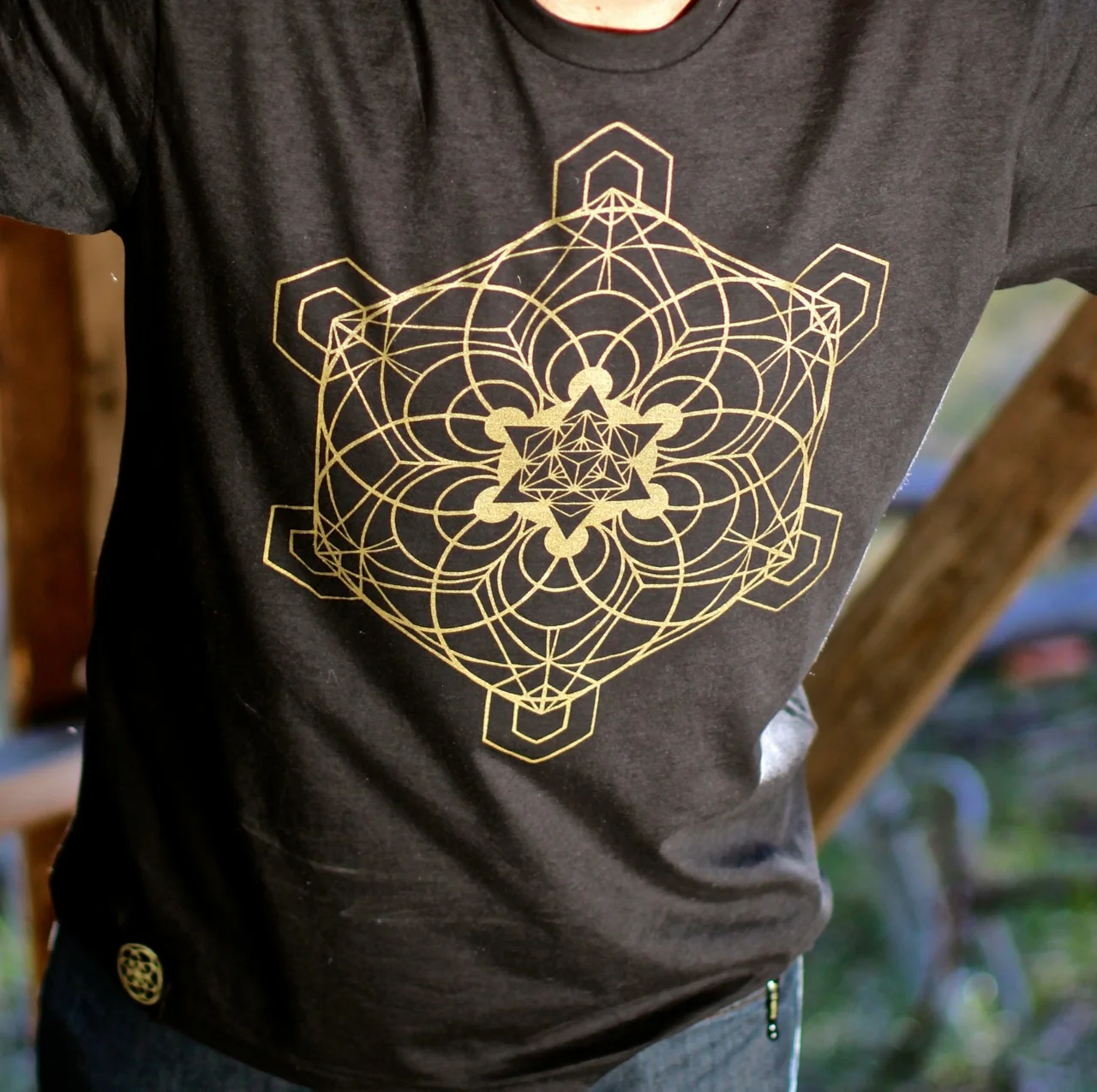Hemp t-shirt organic sacred geometry