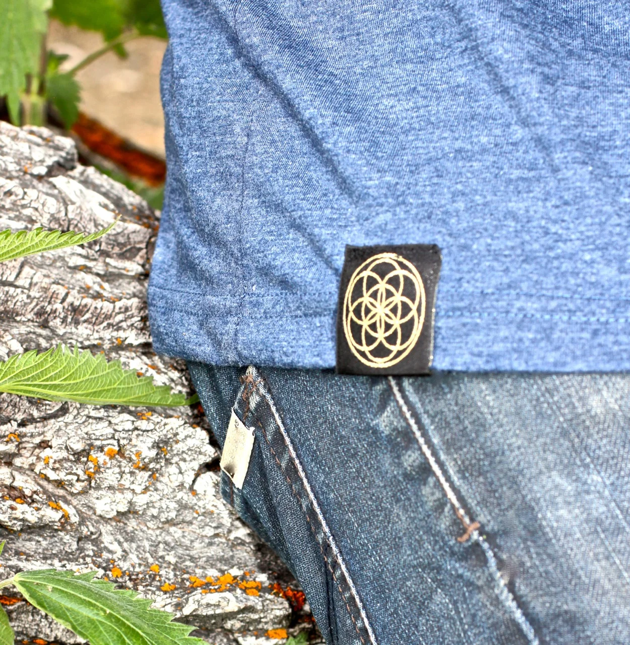 Organic sacred geometry t shirts sustainable eco fashion elephant