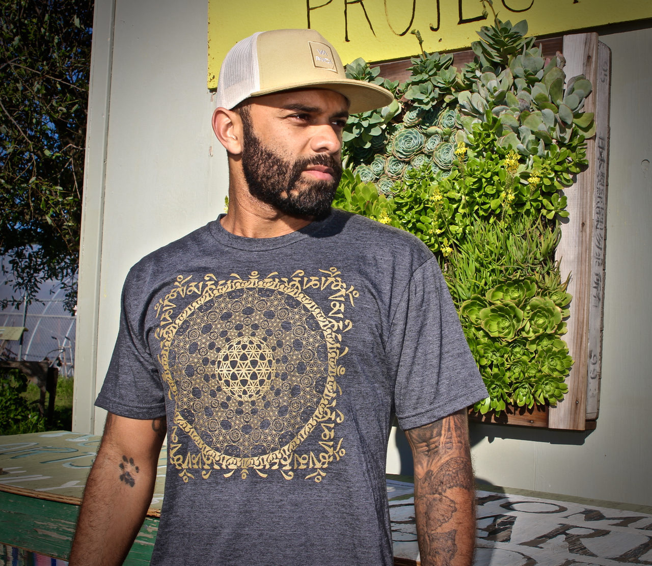Organic sacred geometry t shirts sustainable